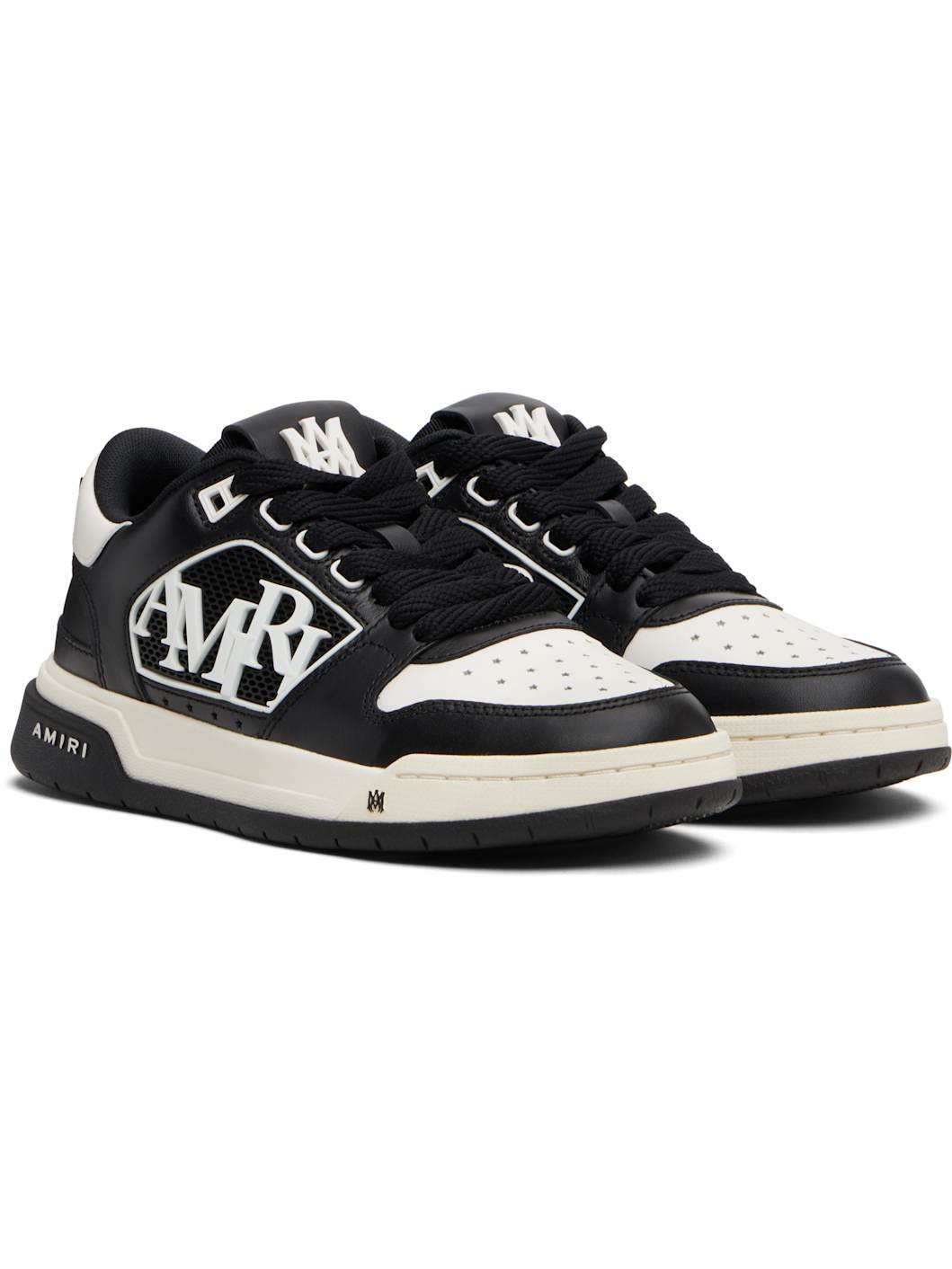Black & White Classic Low Sneakers - 4