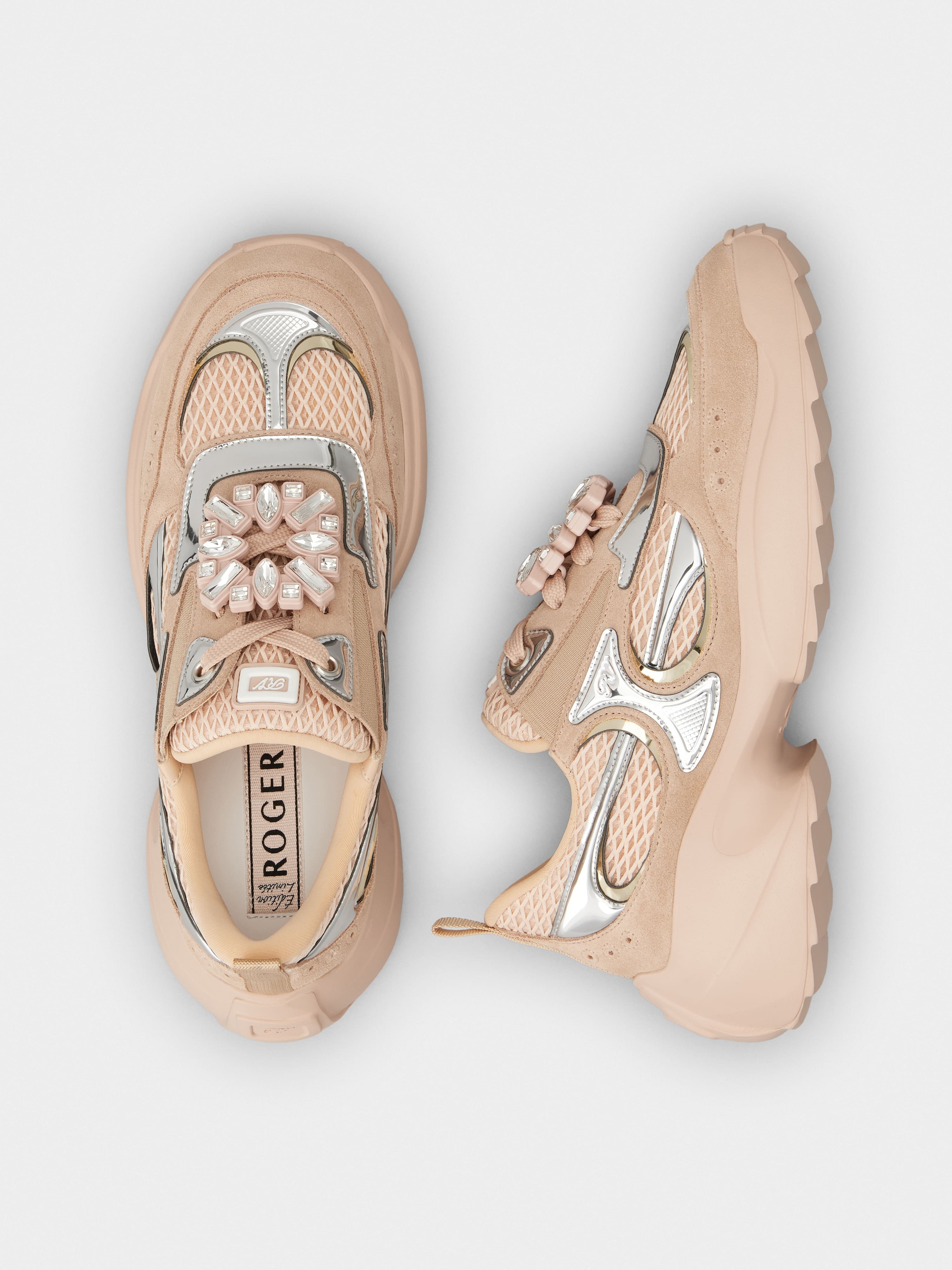 Viv' on the Run Sneakers in suede and fabric - 4