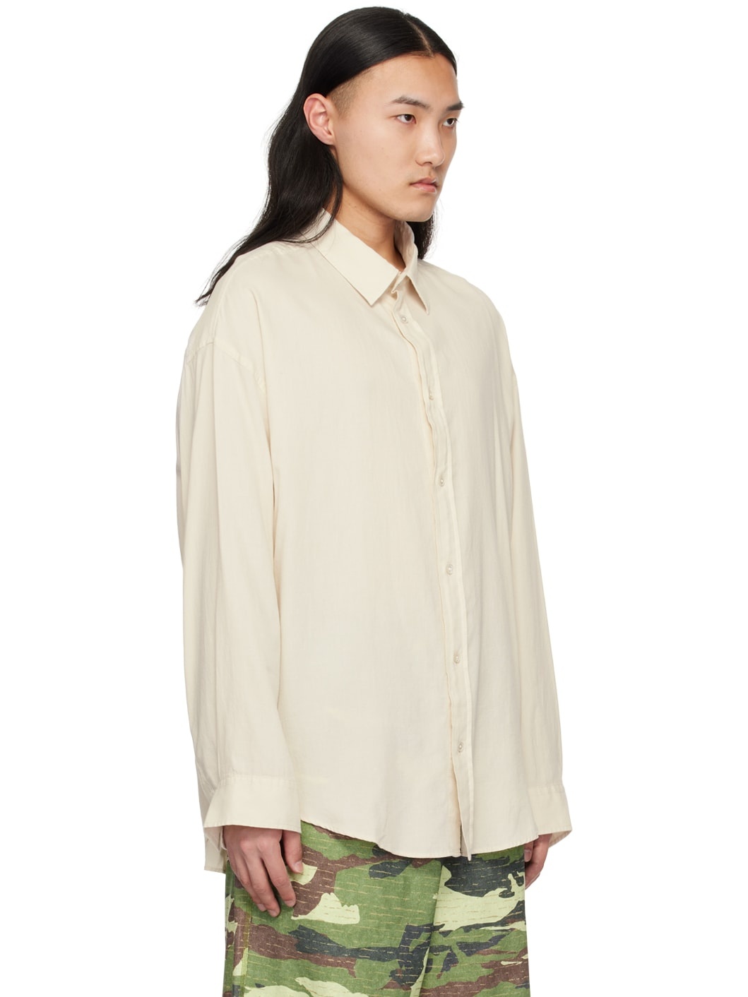 Off-White Button-Up Shirt - 2