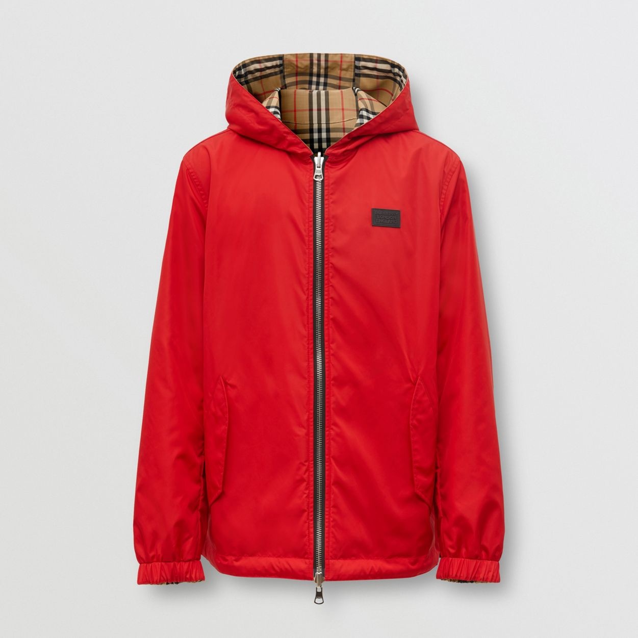 Reversible Vintage Check and ECONYL® Hooded Jacket - 1