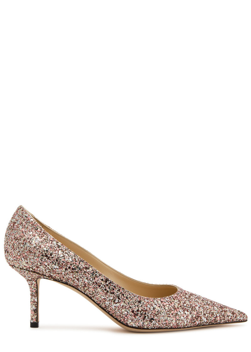 Jimmy Choo Love 65 Glittered Pumps 1