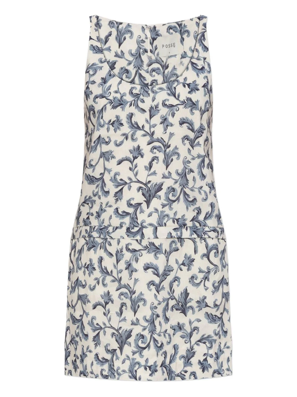 Rue baroque-print mini dress - 1