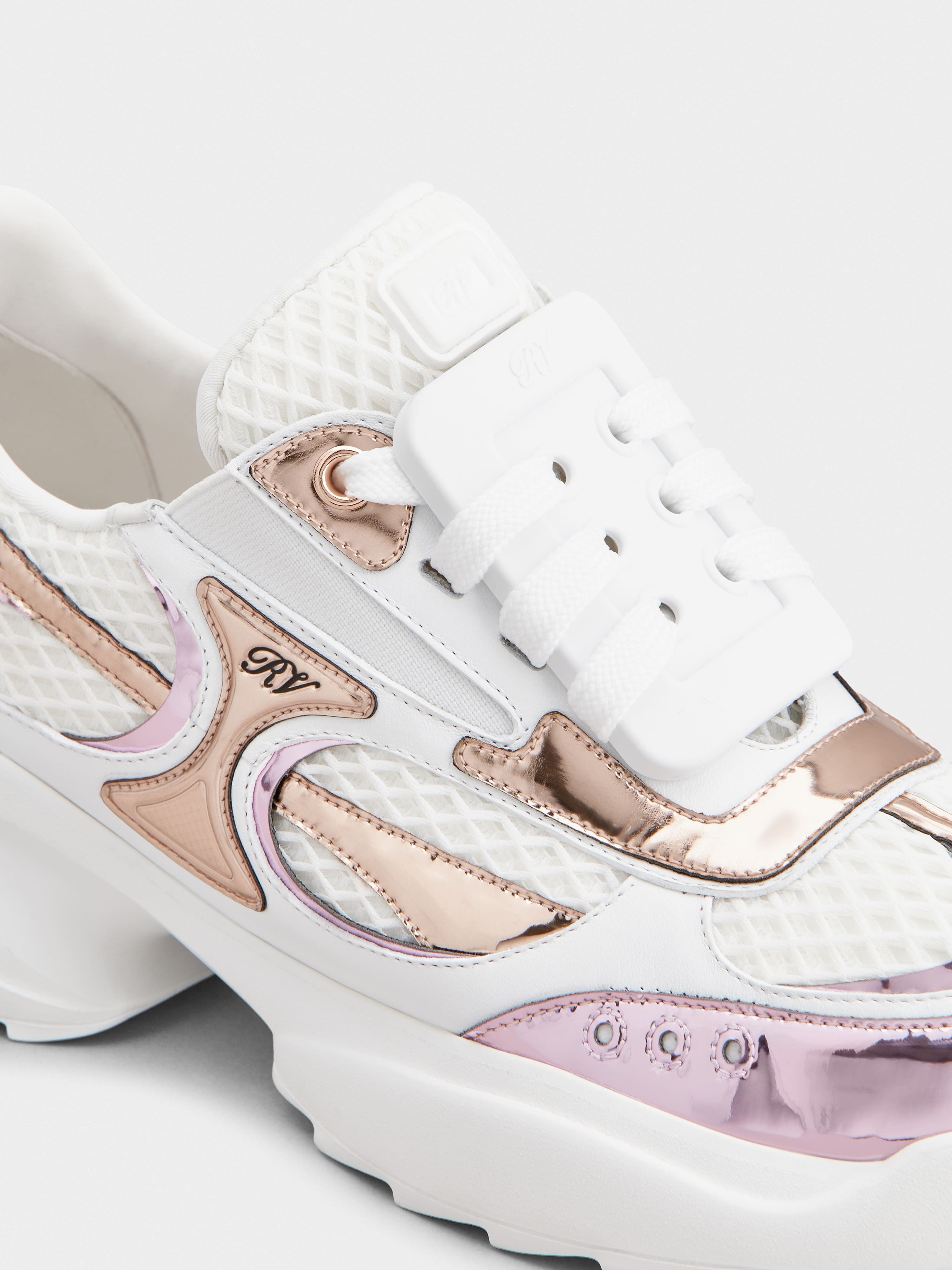 Viv' on the Run Sneakers in leather and fabric - 3