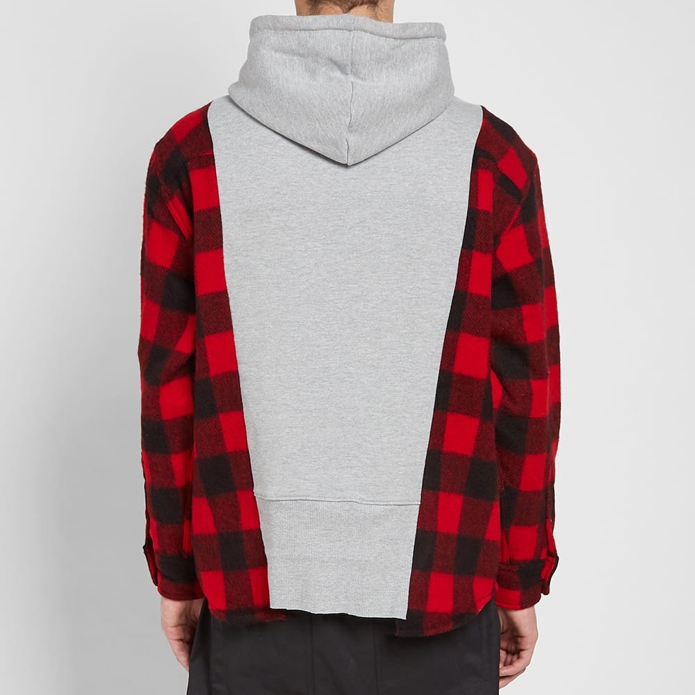 424 Reworked Flannel Hooded Workshirt - 5