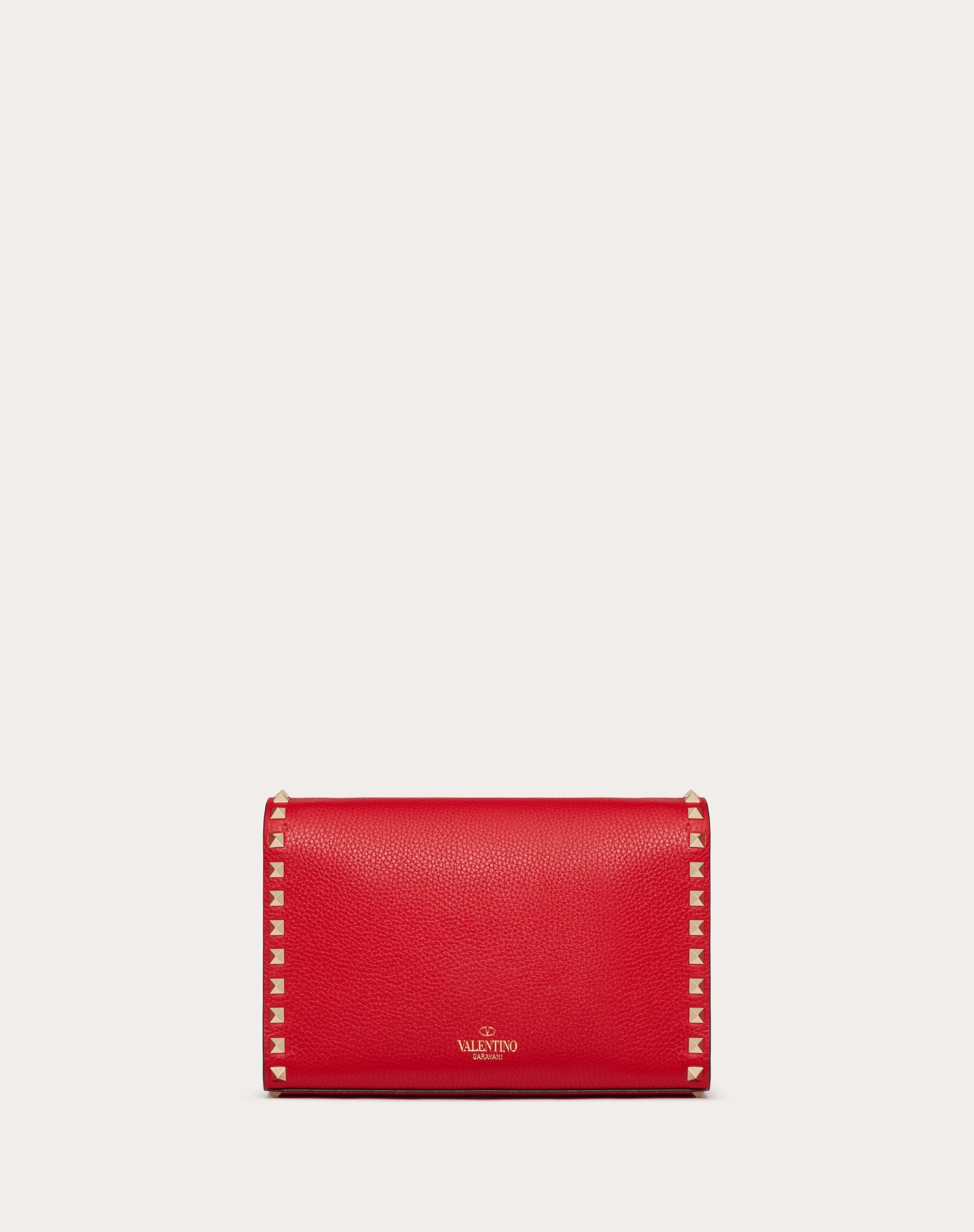 SMALL ROCKSTUD GRAINY CALFSKIN CROSSBODY BAG - 3