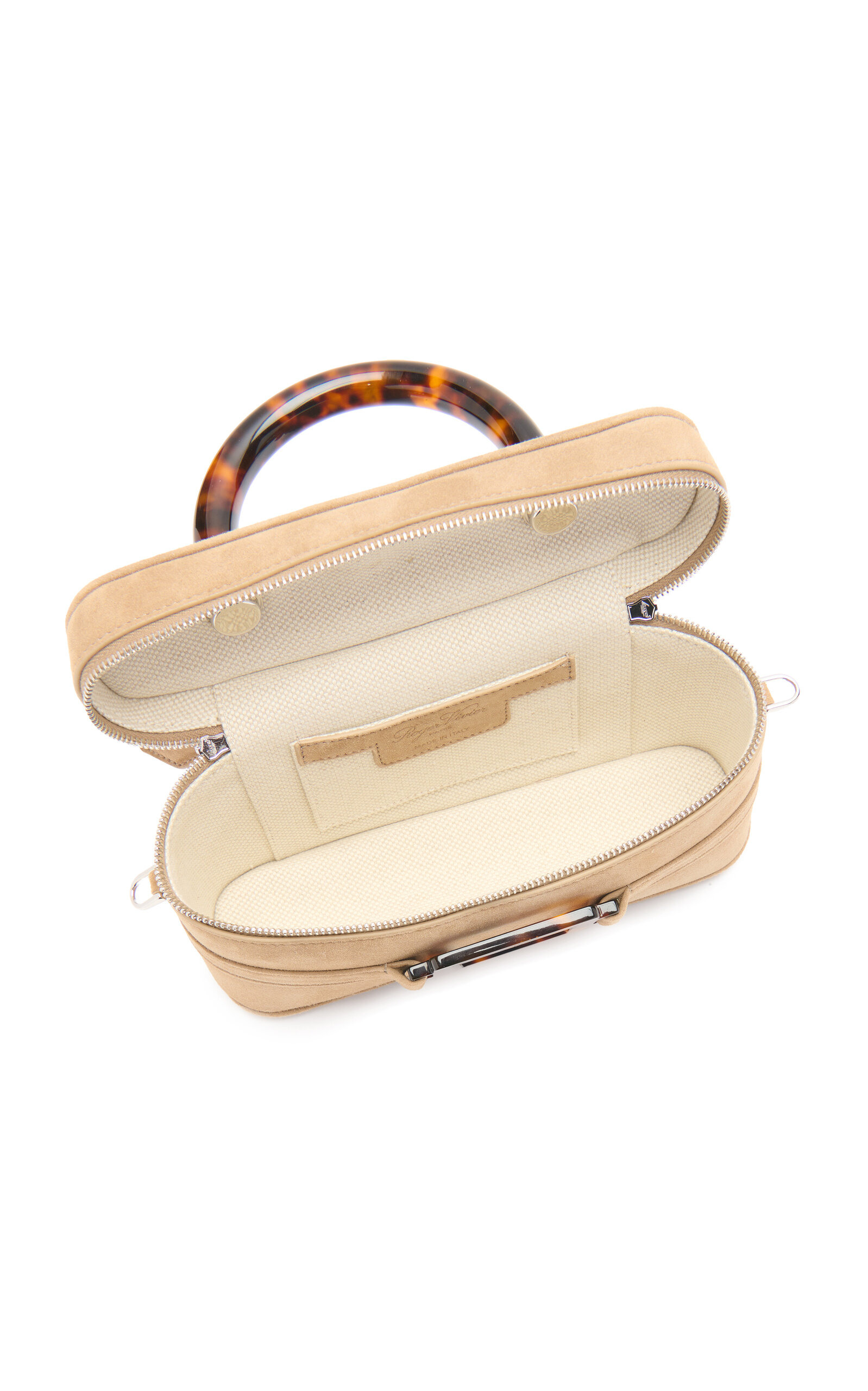 Belle Vivier Suede Mini Vanity Bag brown - 6