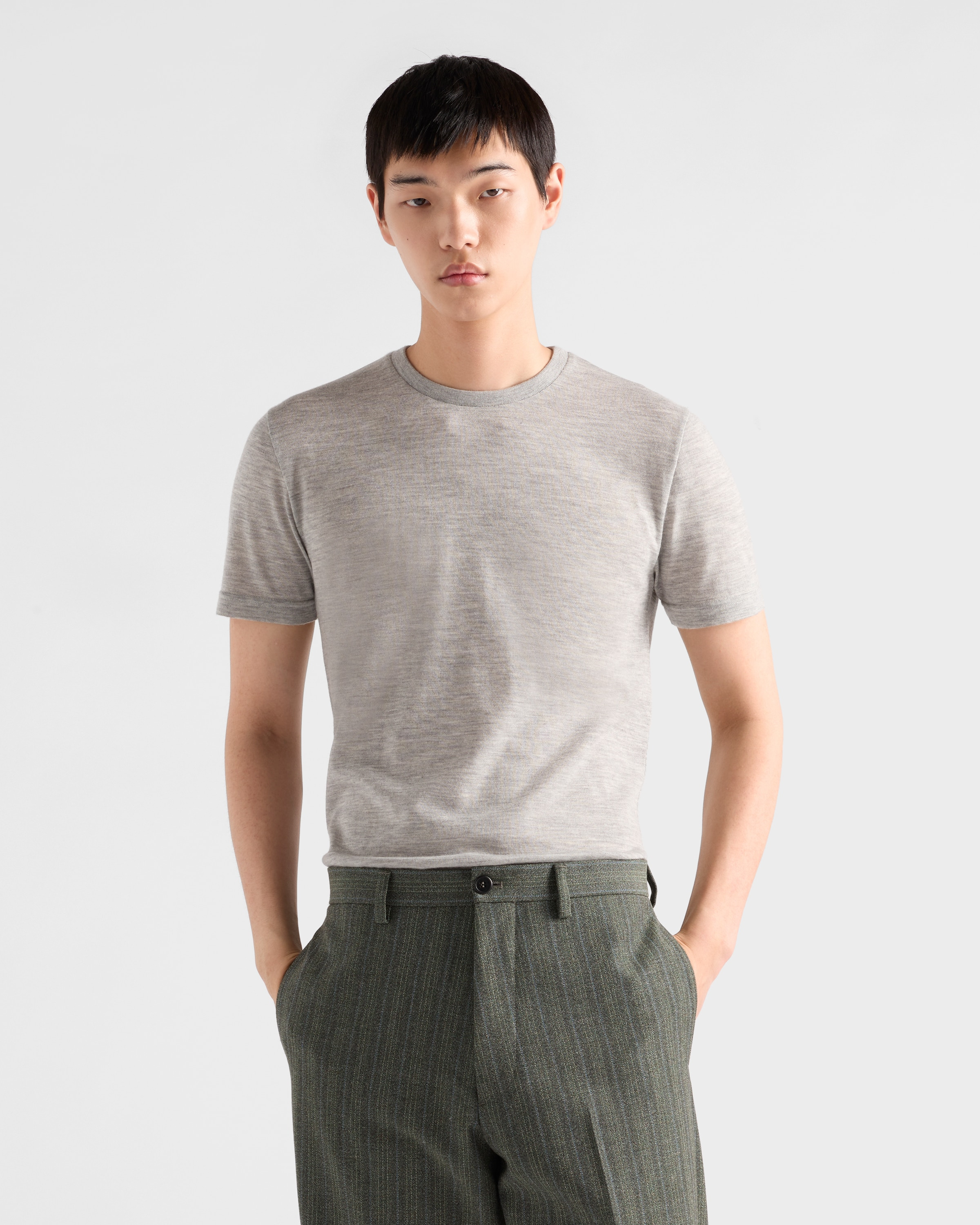 Oversized cashmere T-shirt - 4