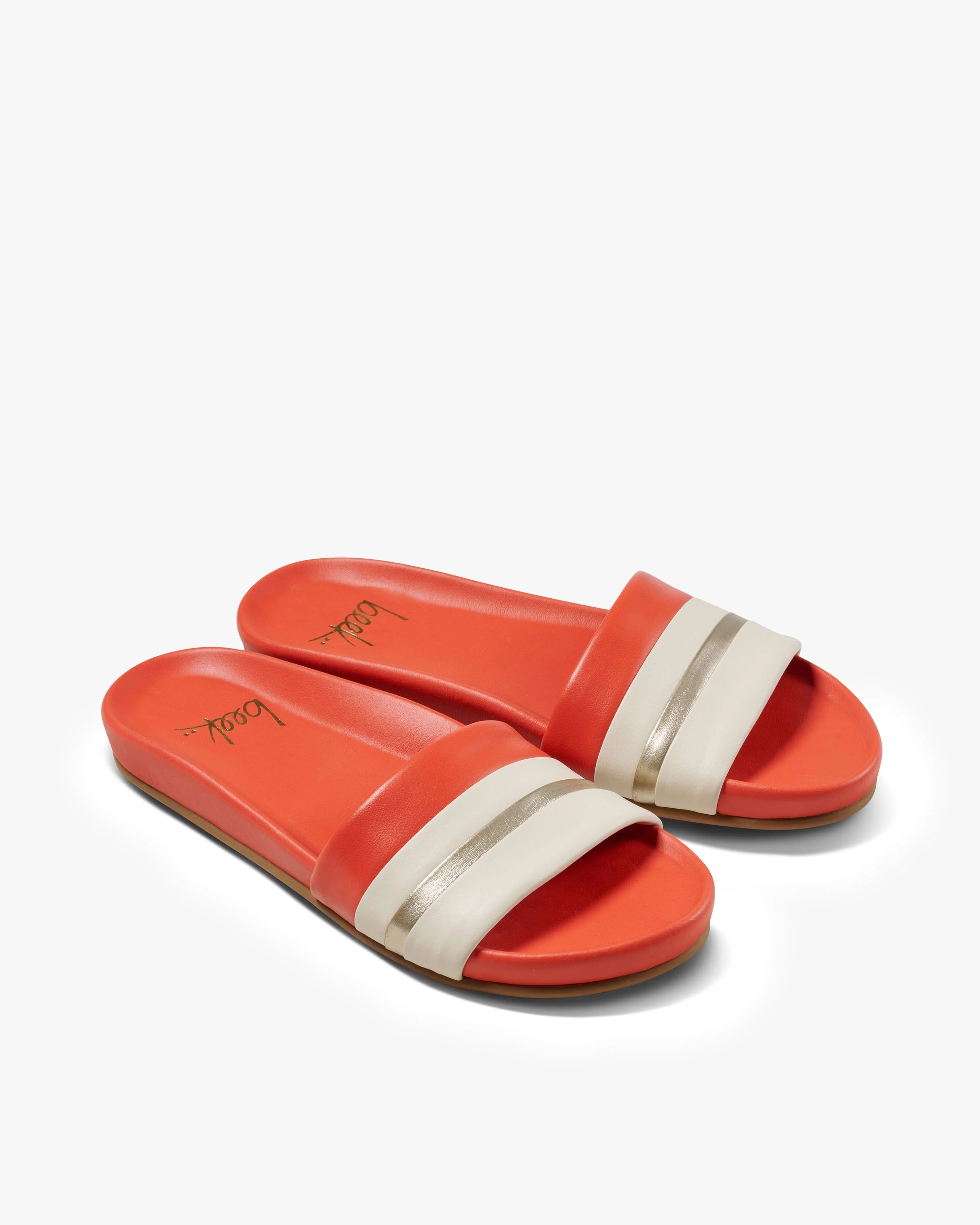 Gallito Stripe Leather Slide Sandal - 1