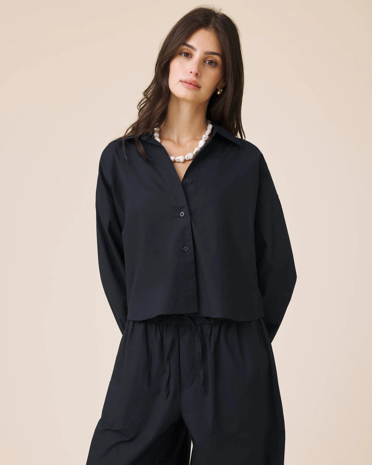 Mallory Poplin Button Down - 1