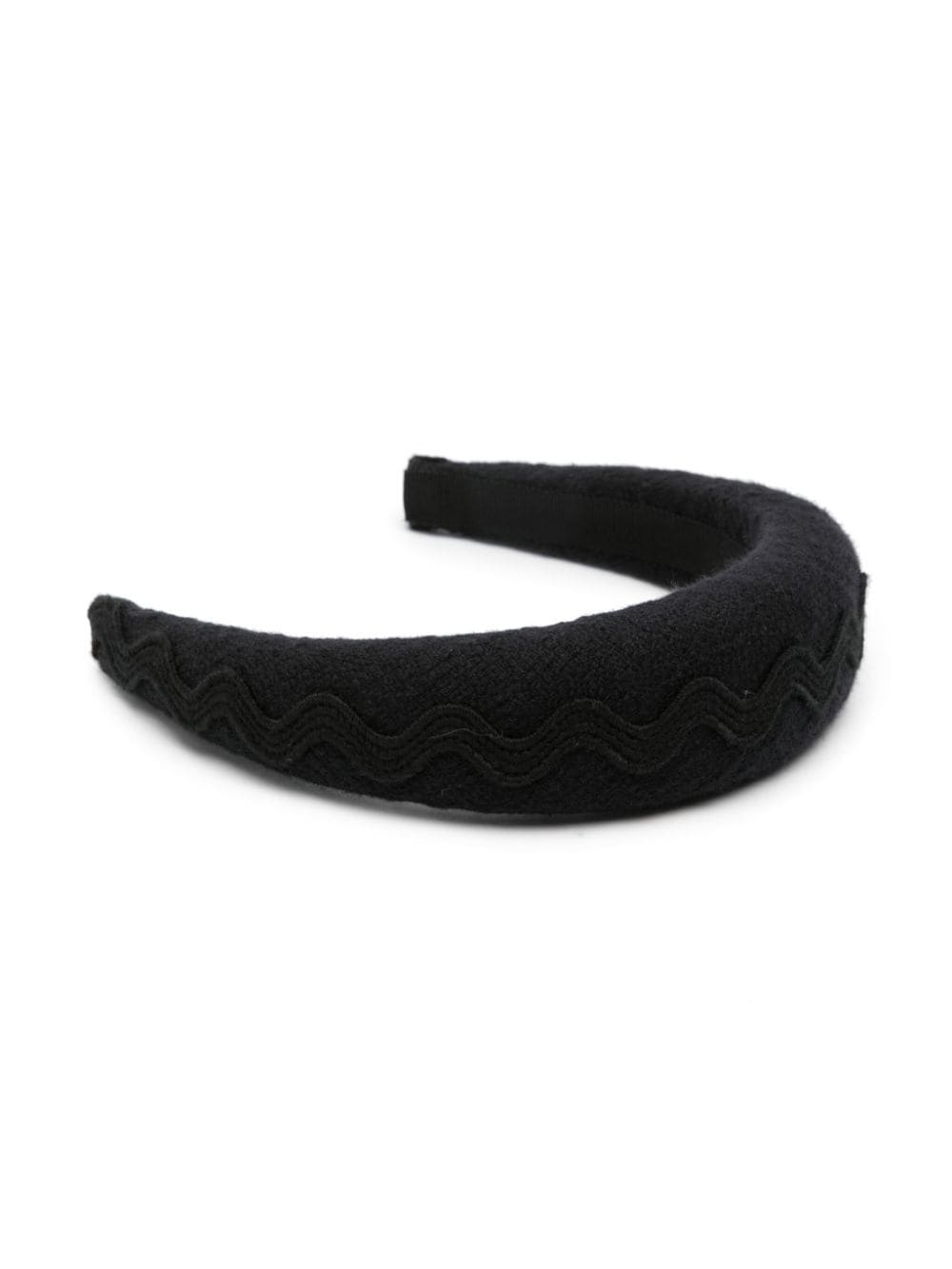 Wave padded tweed headband - 2