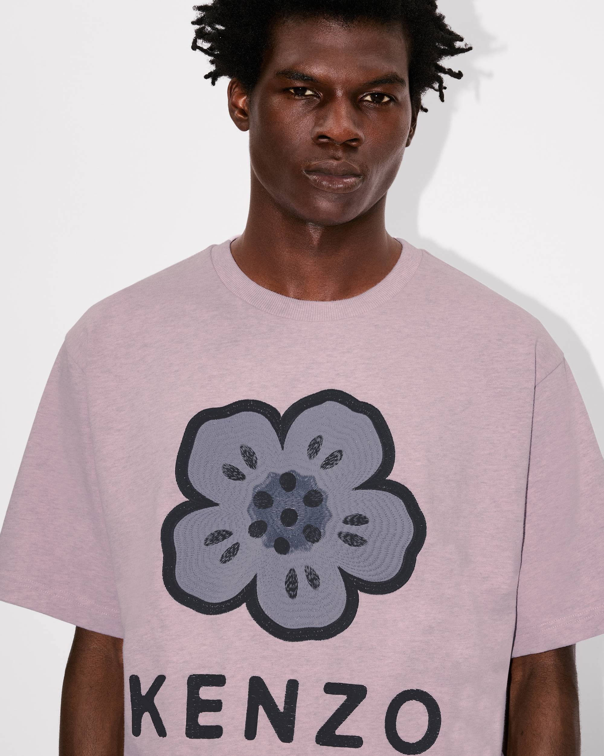 'Boke Flower' embroidered oversized T-shirt in cotton - 6