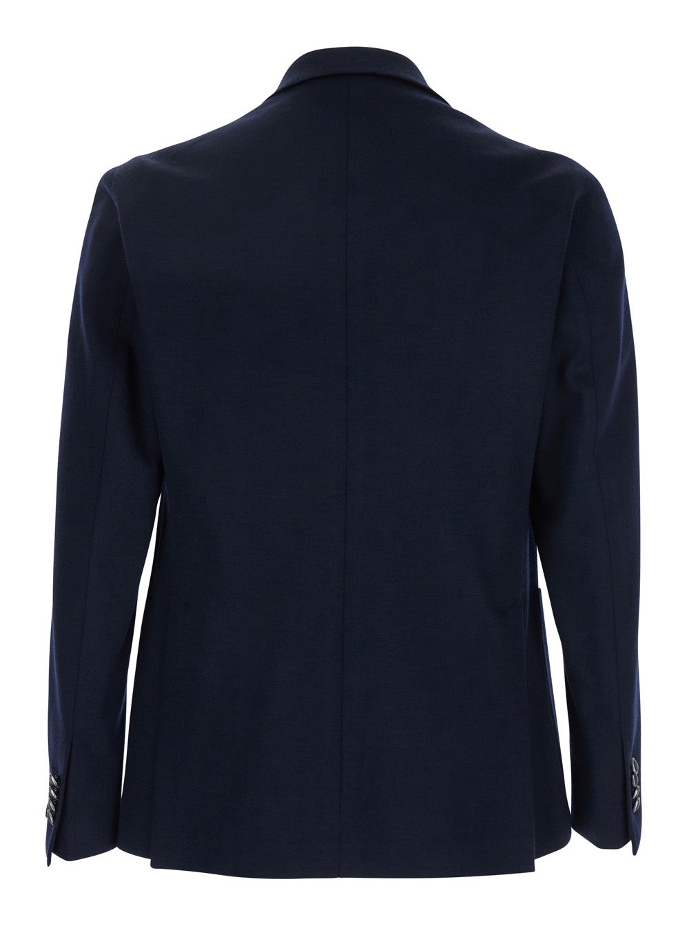 TAGLIATORE - Tagliatore Men 'Montecarlo' Blue Double-Breasted Jacket In Virgin Wool Blend Man - 2
