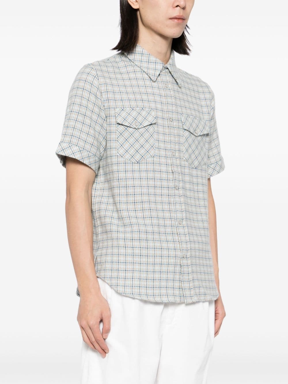 tartan cashmere shirt - 3