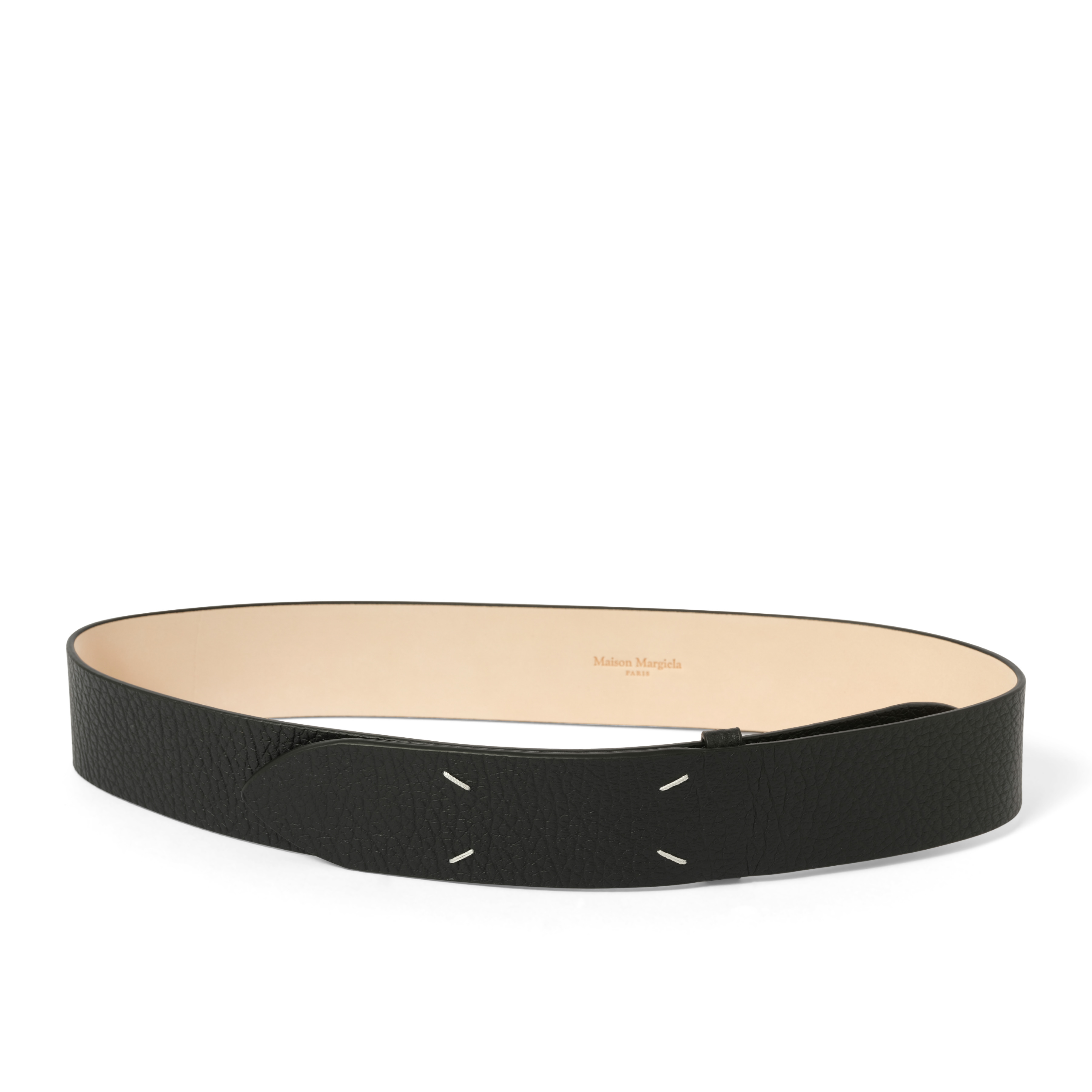 Four Stiches Belt 45 in Black - 2