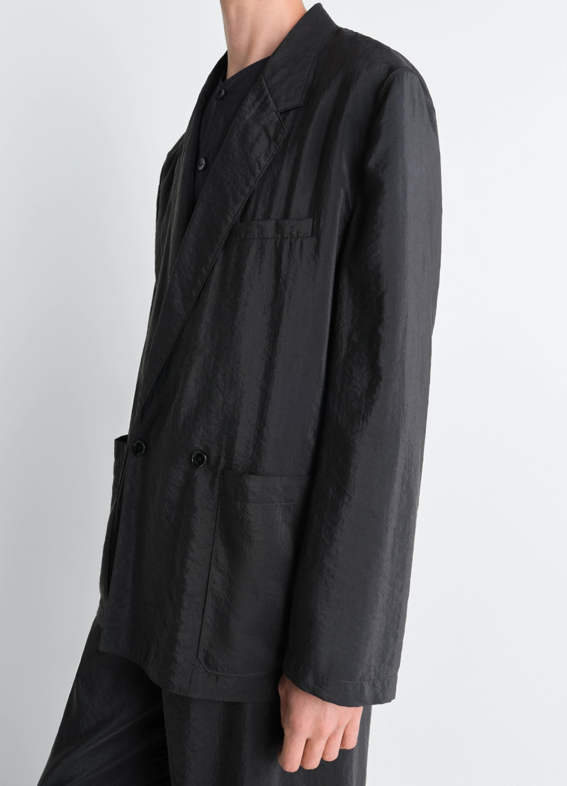 SOFT DOUBLE BREASTED JACKET IN DRY SILK 4