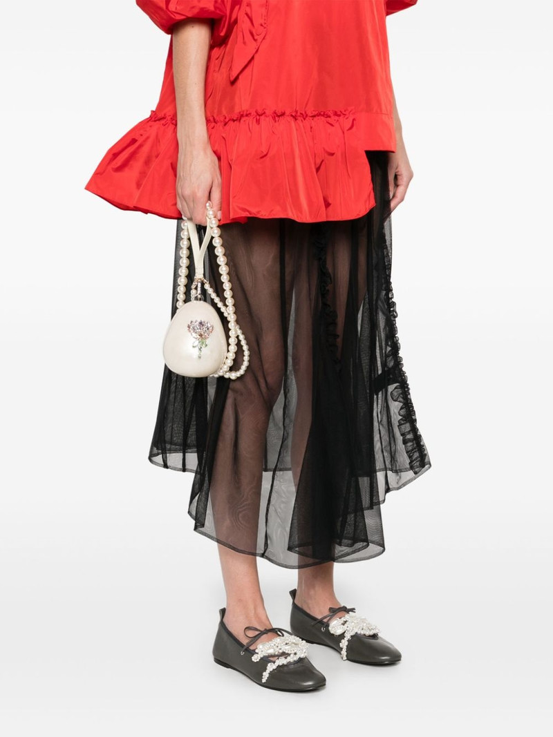 Simone Rocha micro Pearl Egg clutch bag outlook