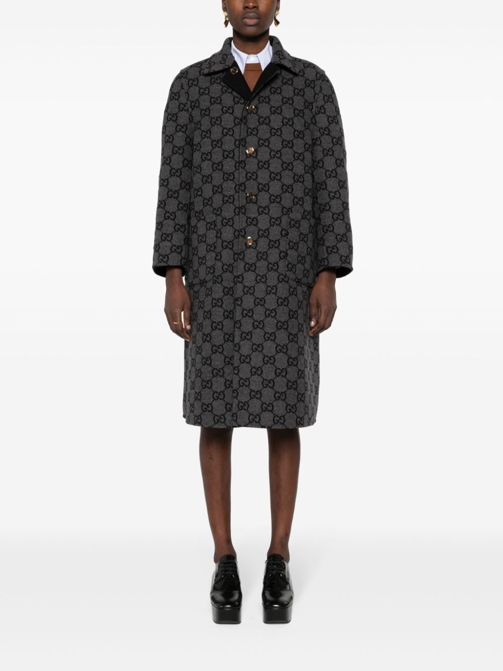single-breasted tailored coat - 6