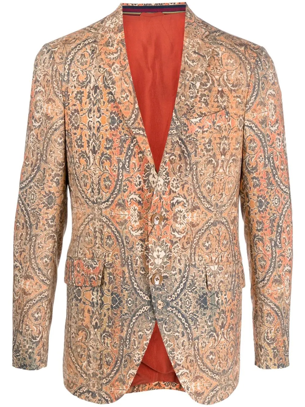 floral embroidered blazer - 1