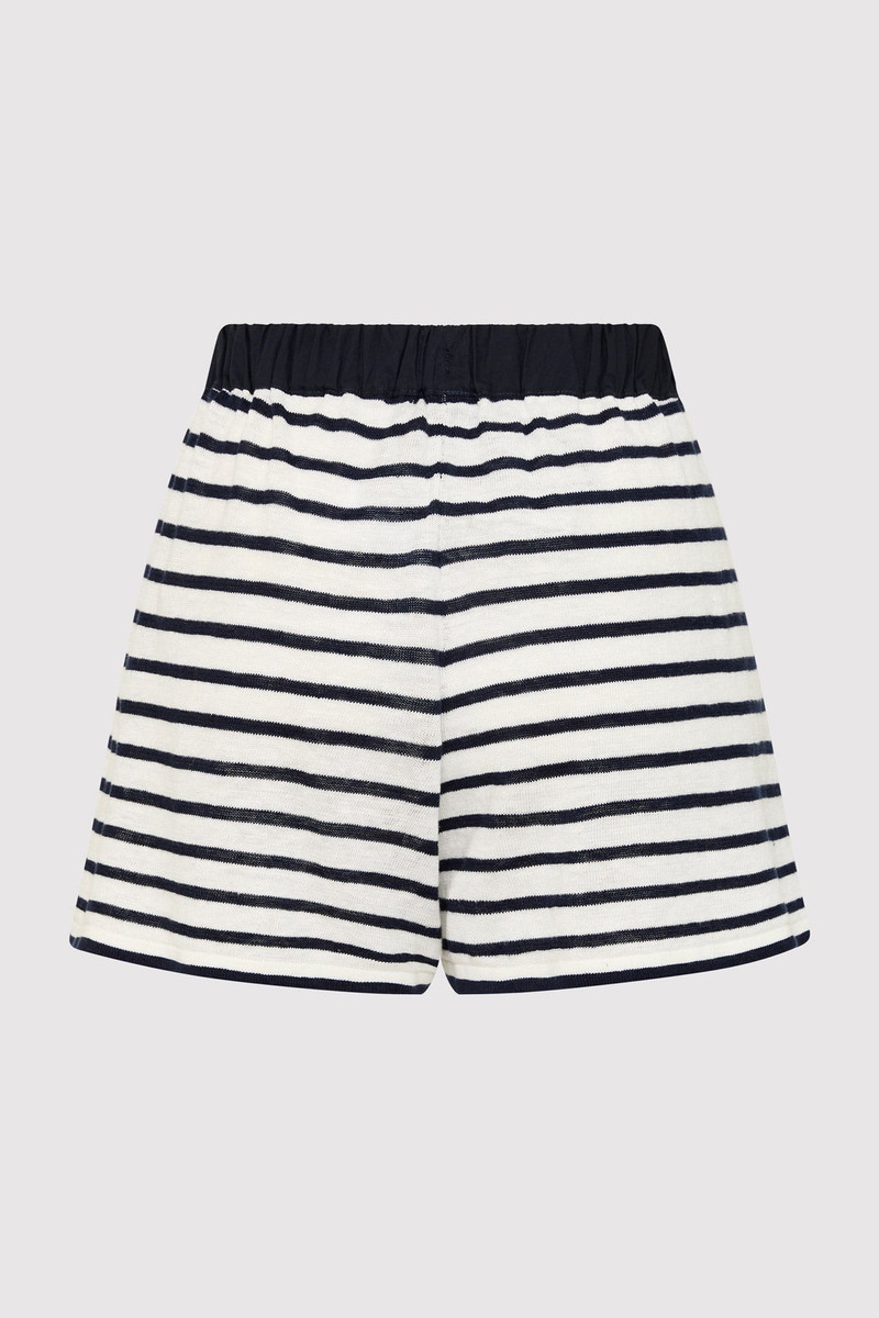 ST. AGNI Copain Knit Shorts - Brenton Stripe outlook