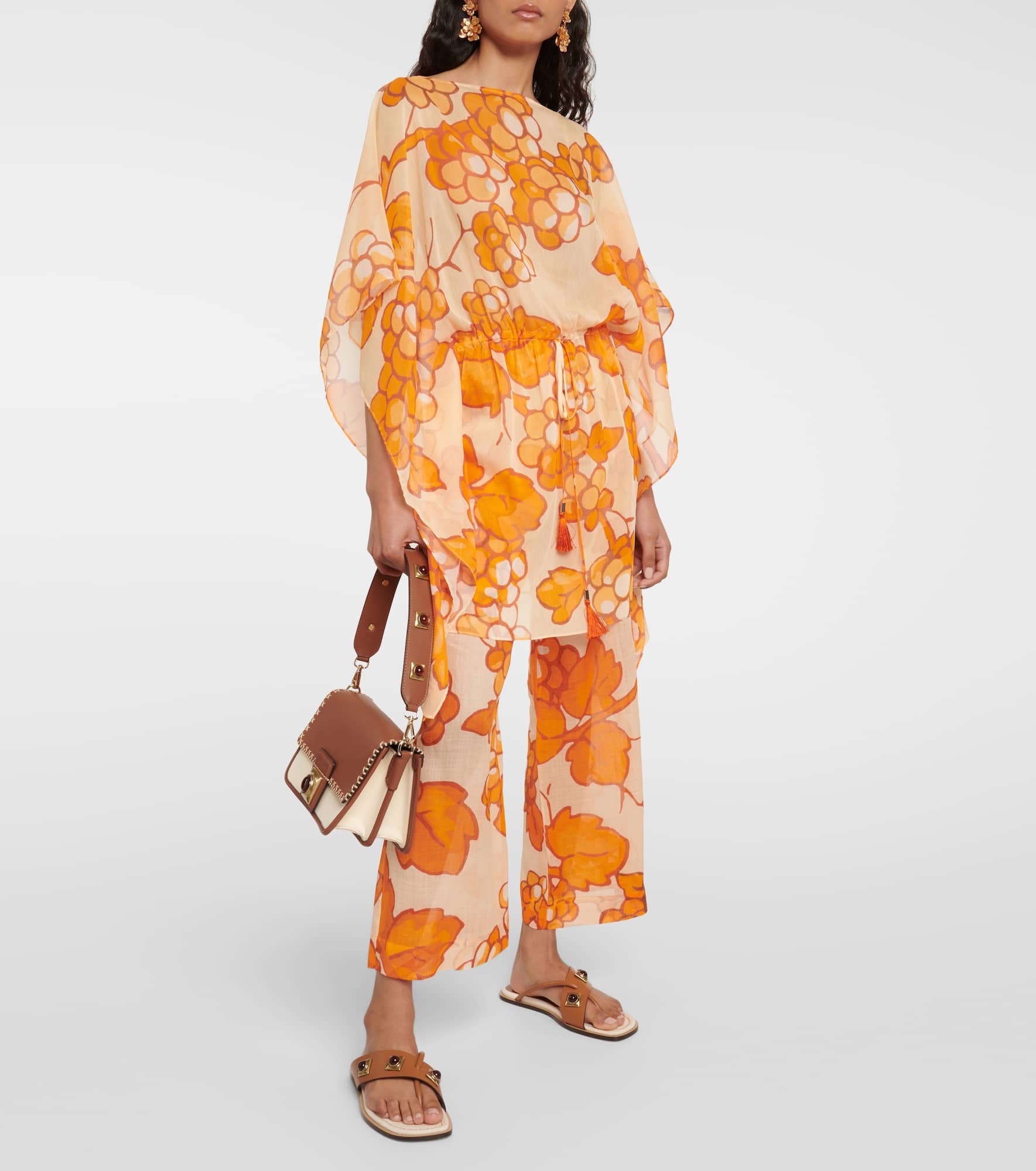 Printed ramie pants - 2