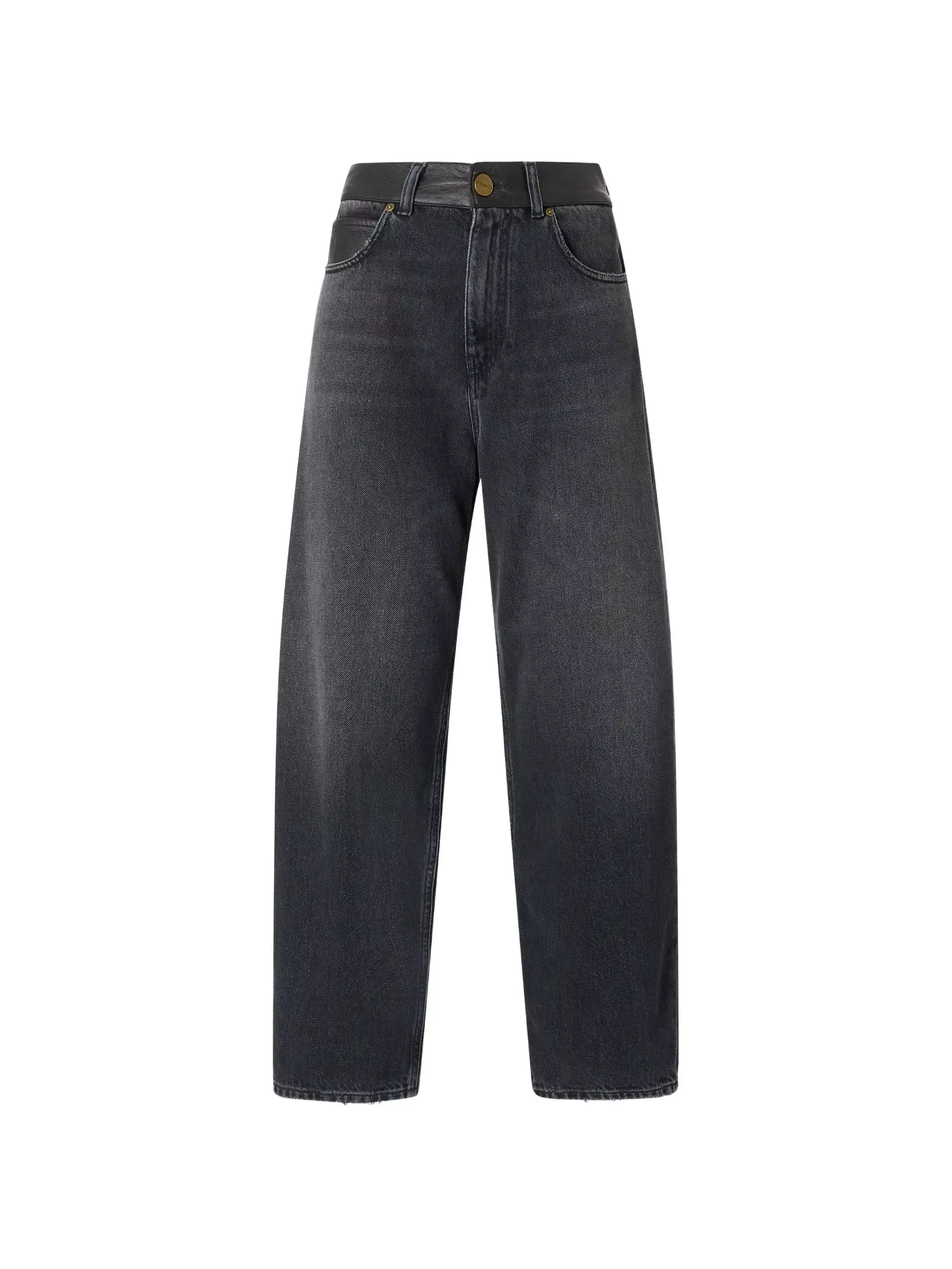 Black Estelle Egg Denim Jeans - 1