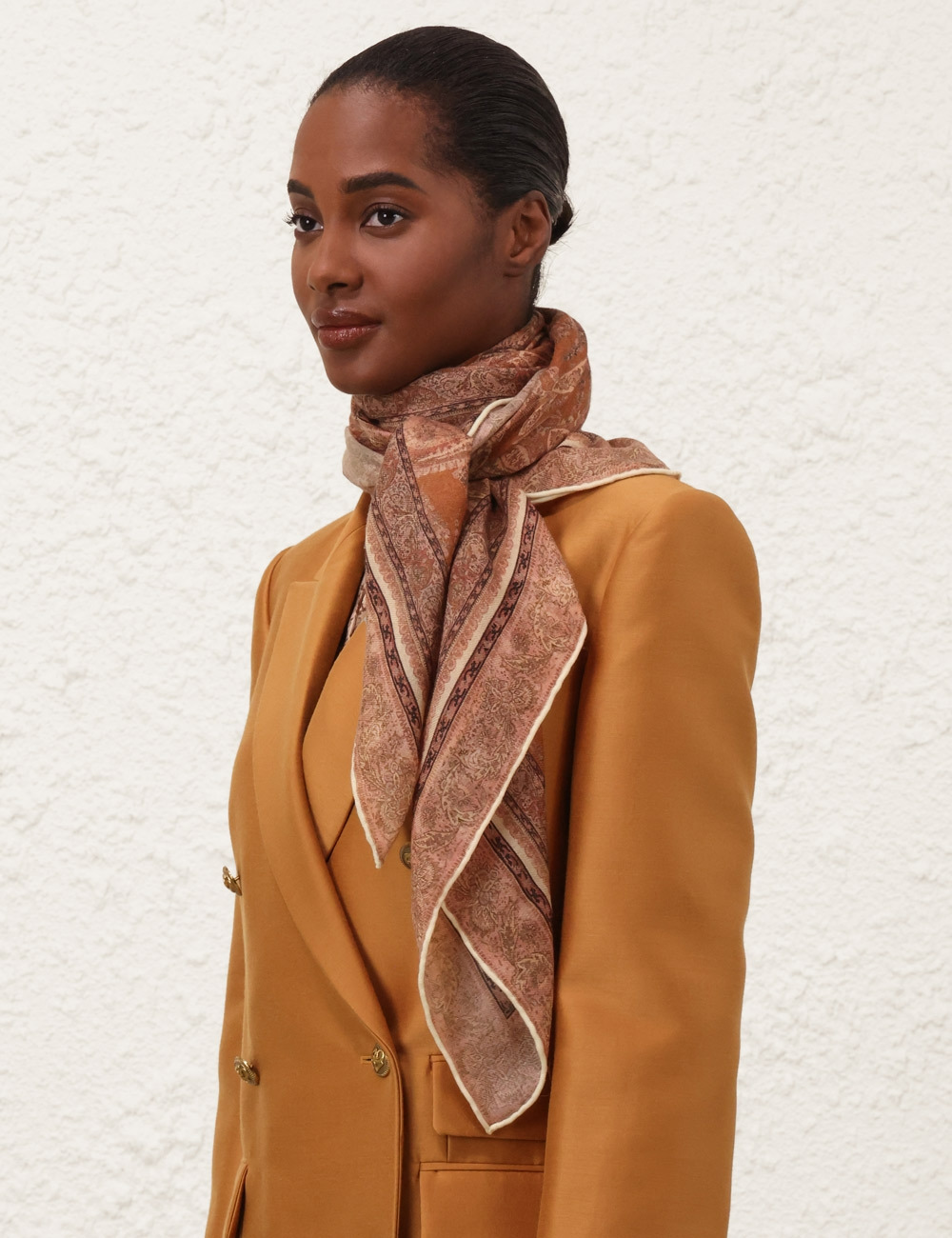 PRINTED WOOL SHAWL - 2