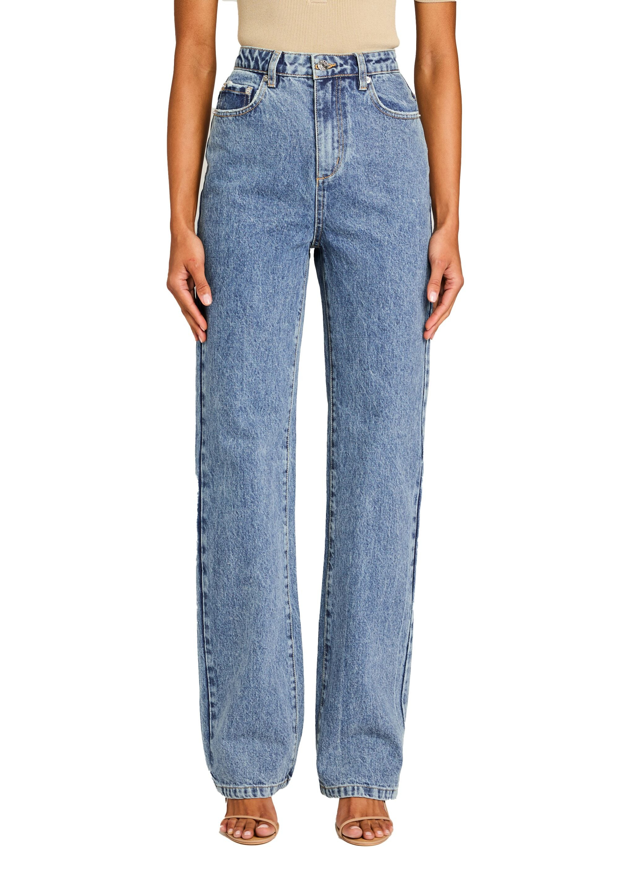 BROOKLYN HIGH RISE STRAIGHT JEAN - 1