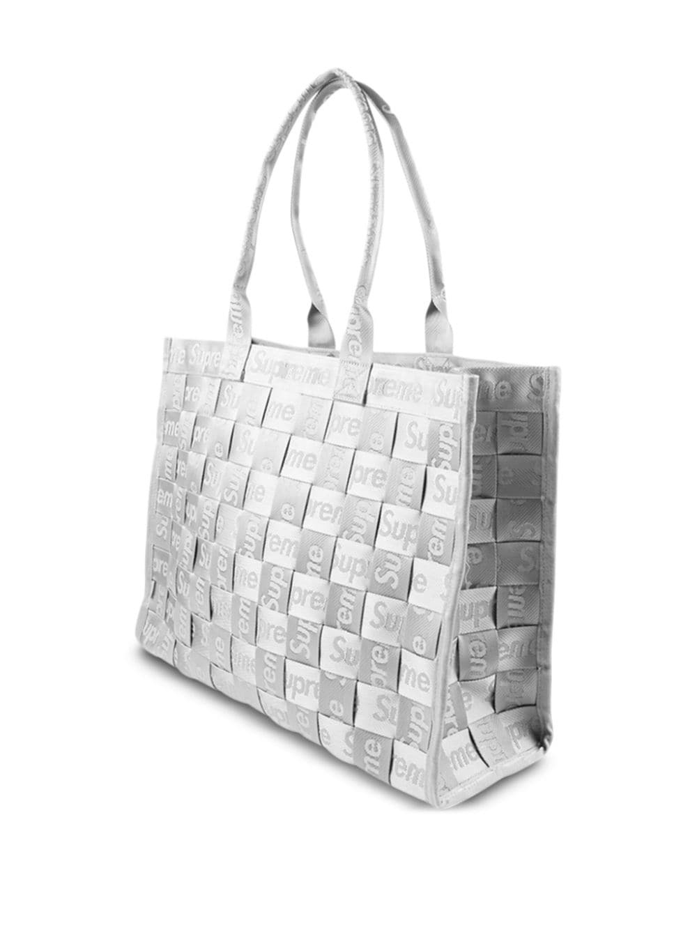 jacquard woven tote bag - 3