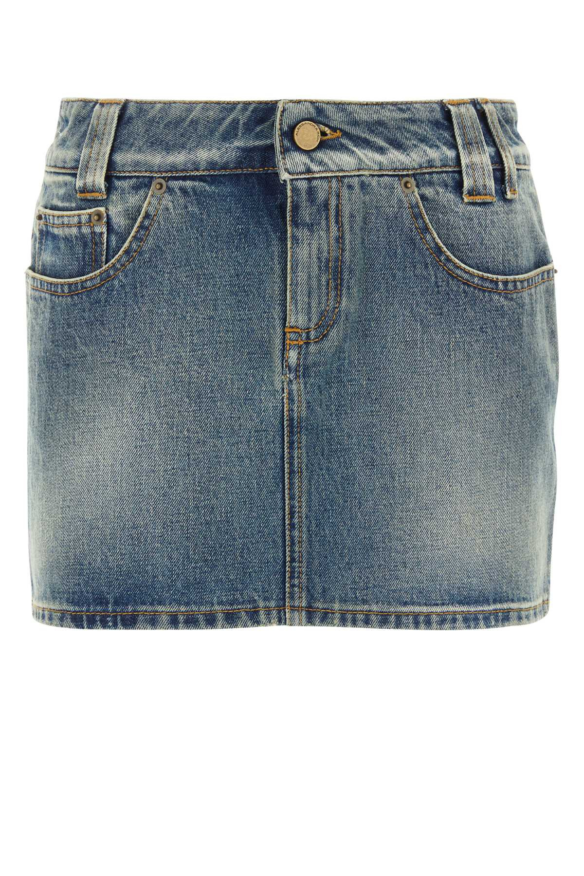 Alessandra Rich Women Denim Mini Skirt - 1