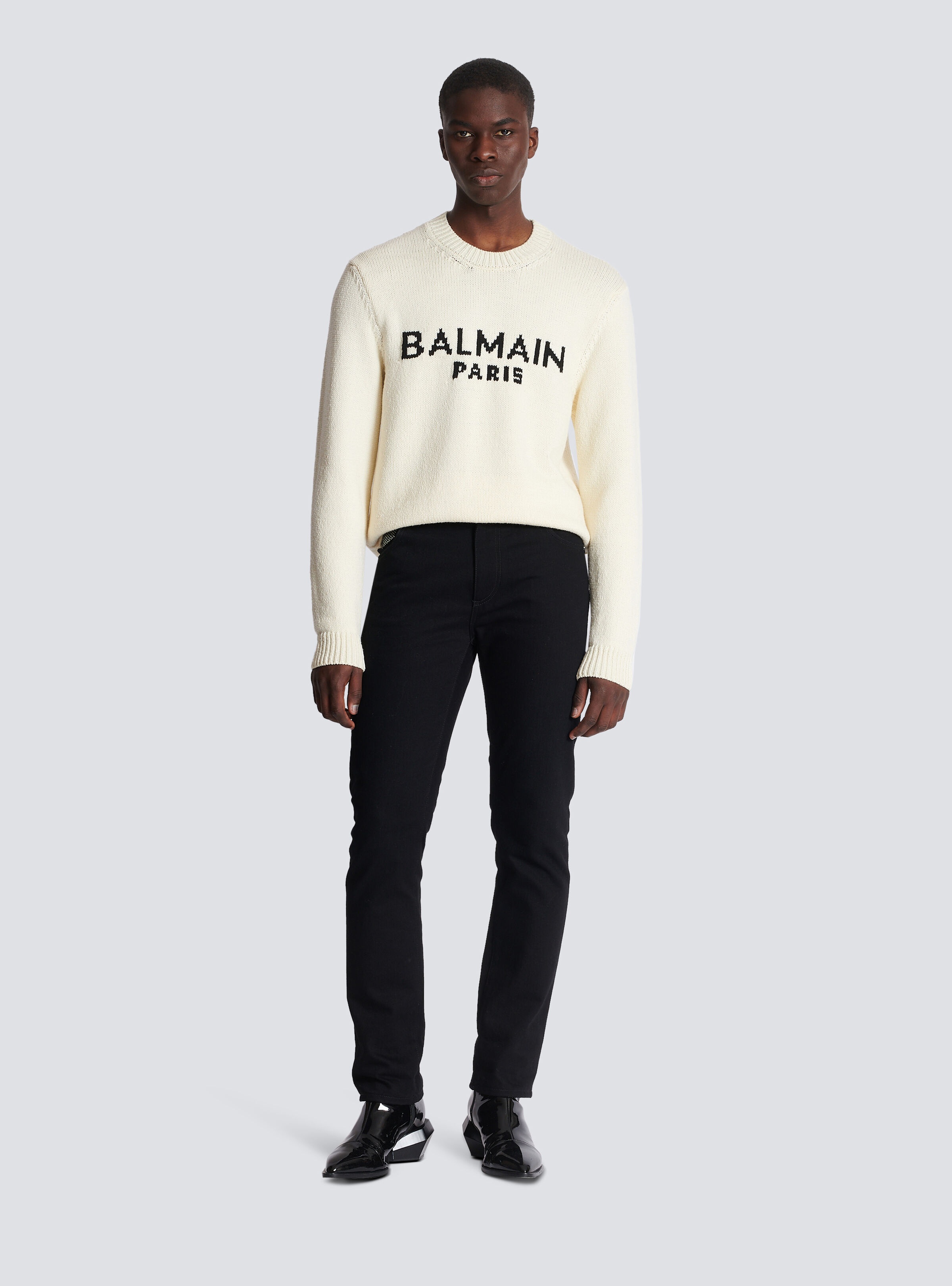 Balmain merino knit jumper - 2