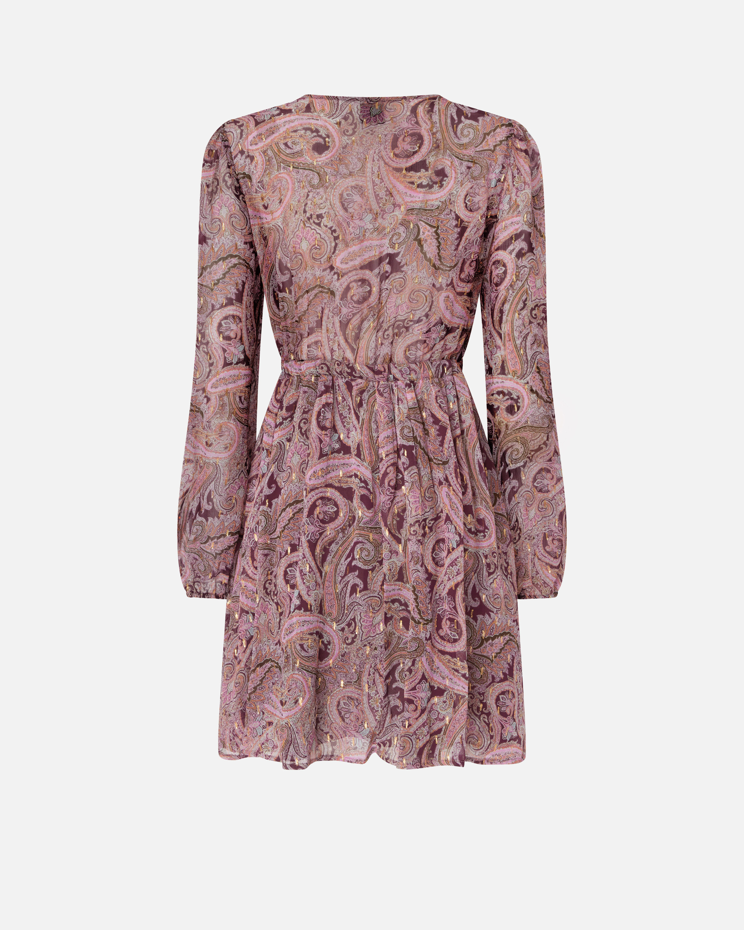 MINI DRESS WITH METALLIC CASHMERE PRINT - 6