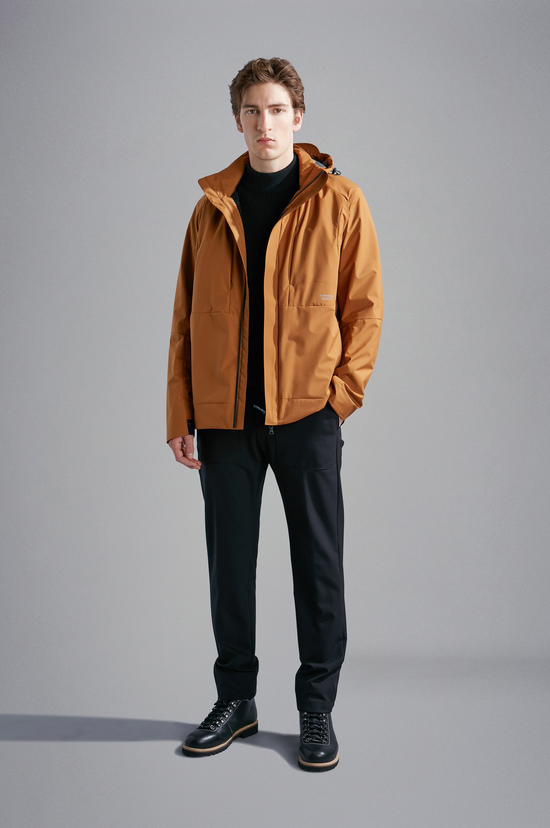 RIBBED WOOL PULLOVER WITH POCKET - 2