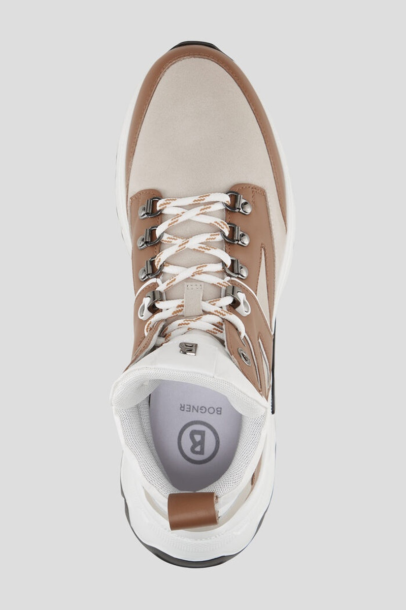 Nash High-top sneakers in Cognac/Beige 5