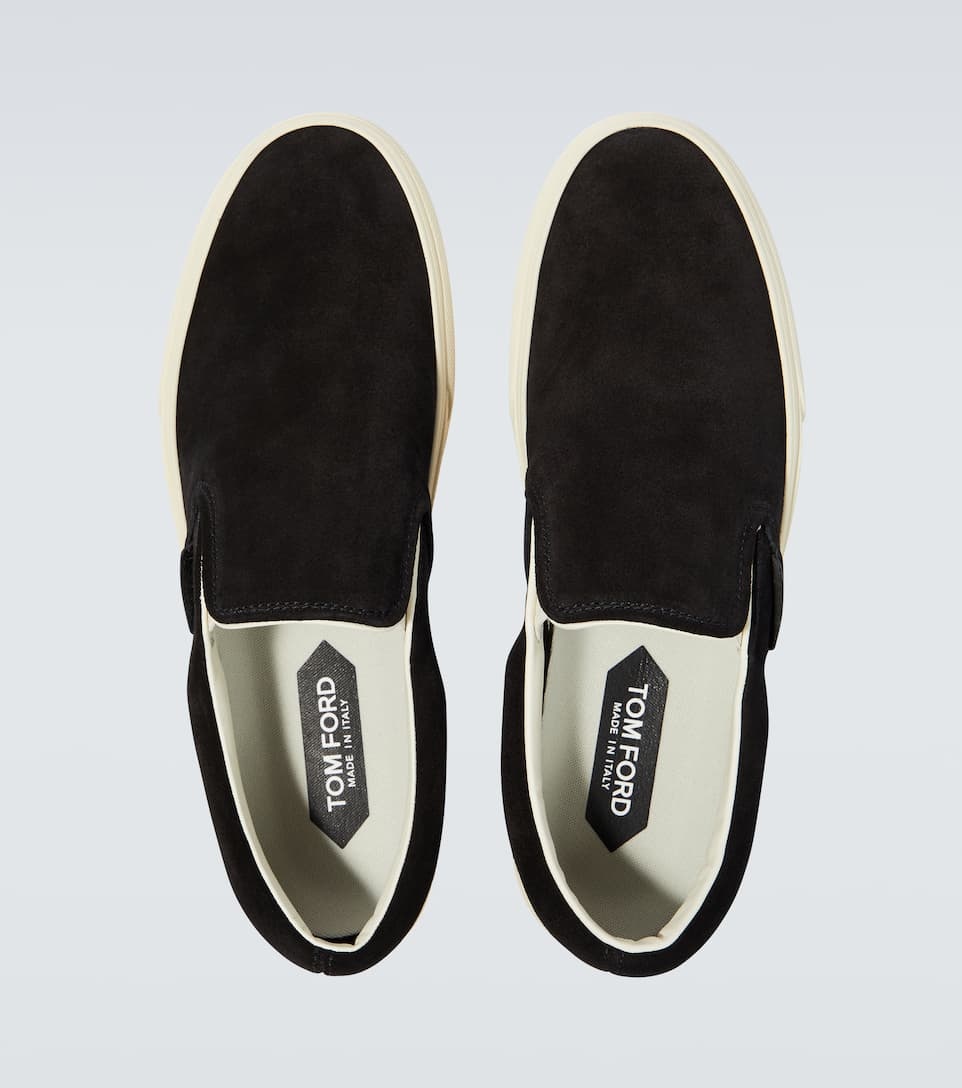Suede slip-on sneakers - 4