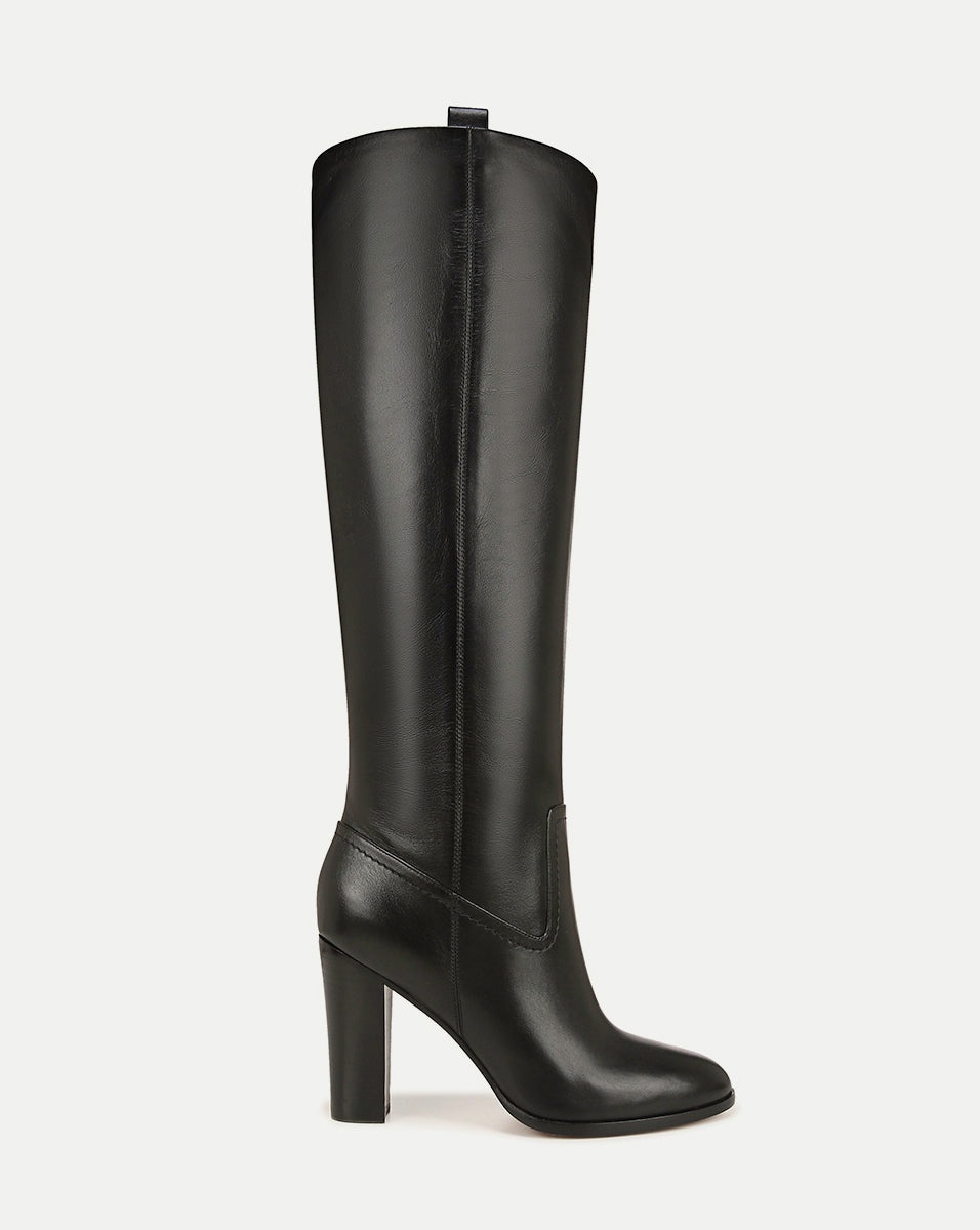 VESPER LEATHER KNEE-HIGH BOOT - 5
