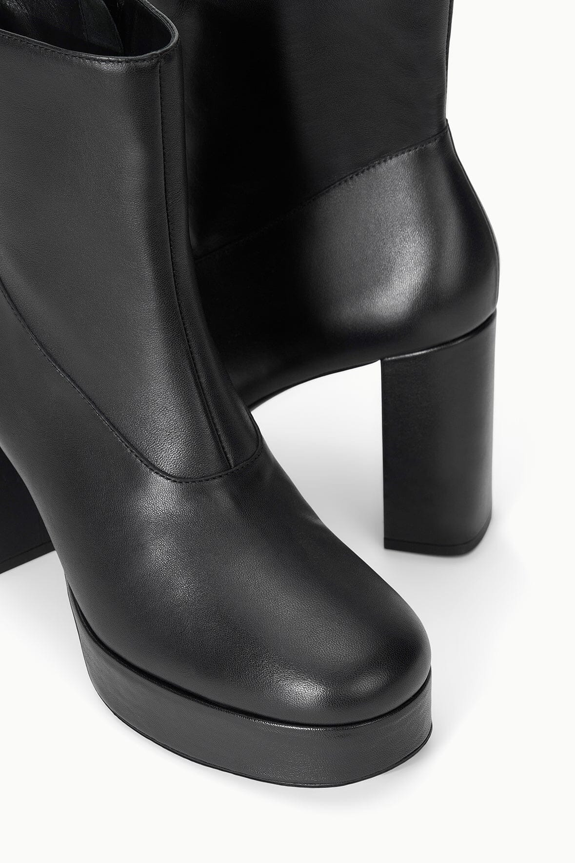STAUD JODIE PLATFORM ANKLE BOOT BLACK - 5