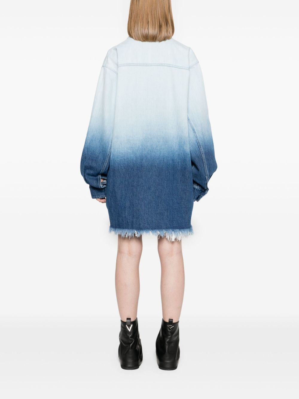 ombré-effect denim jacket - 4