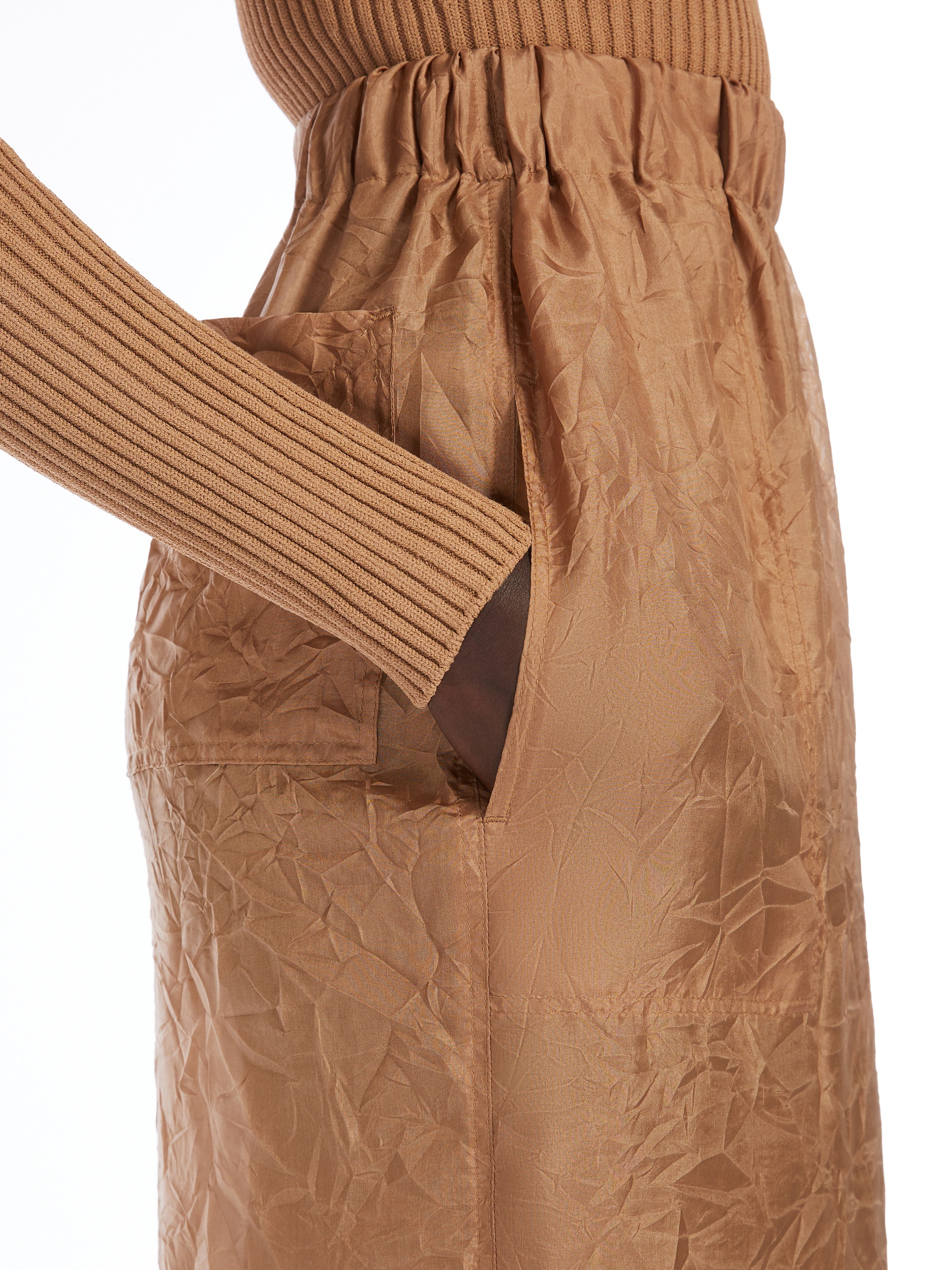 AEROSO1234 Long crushed wool skirt - 5
