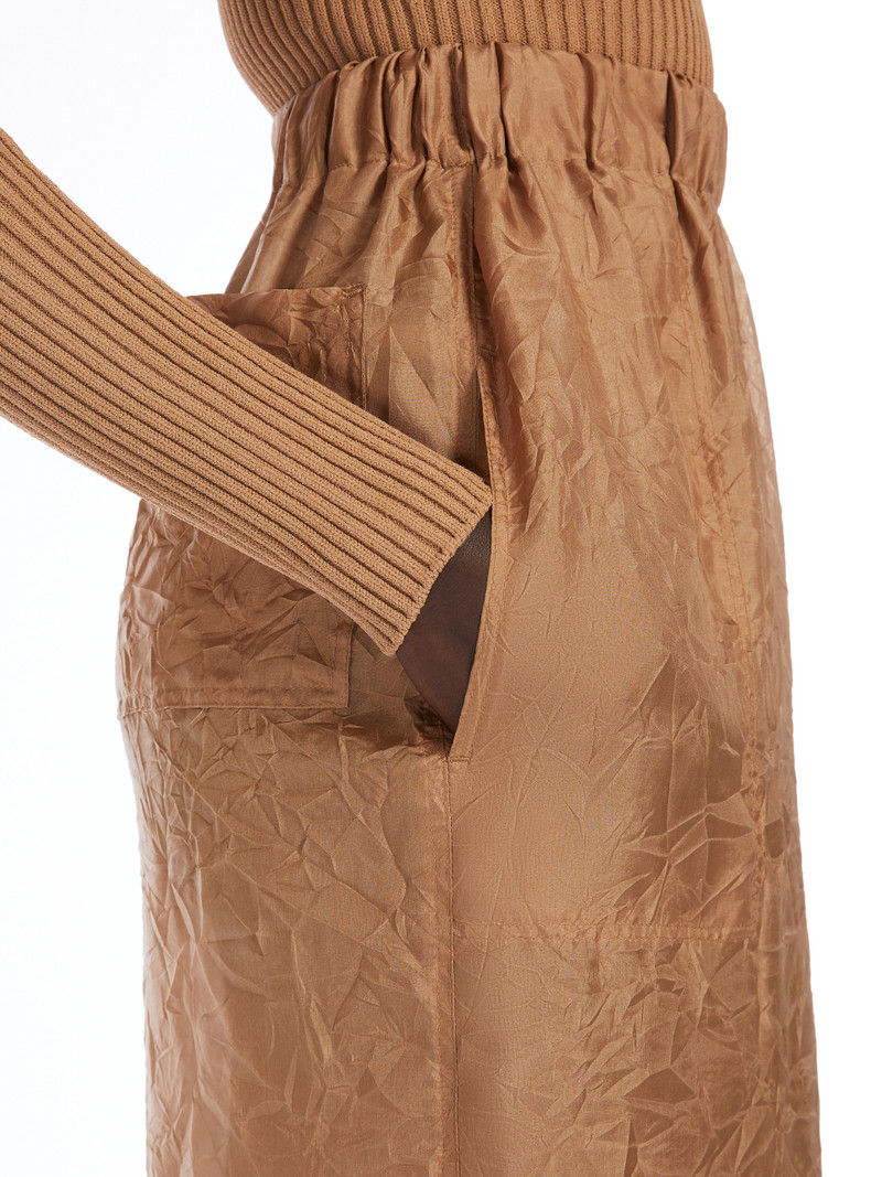 AEROSO1234 Long crushed wool skirt 5