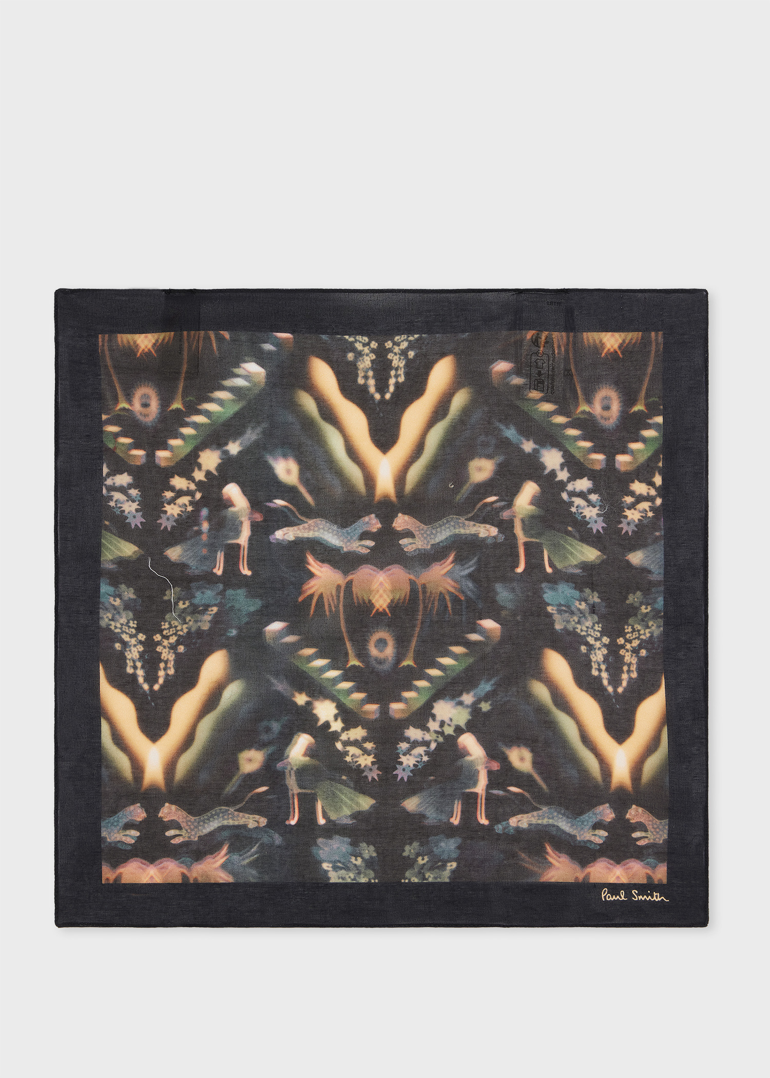 'Lumiere' Print Pocket Square - 1