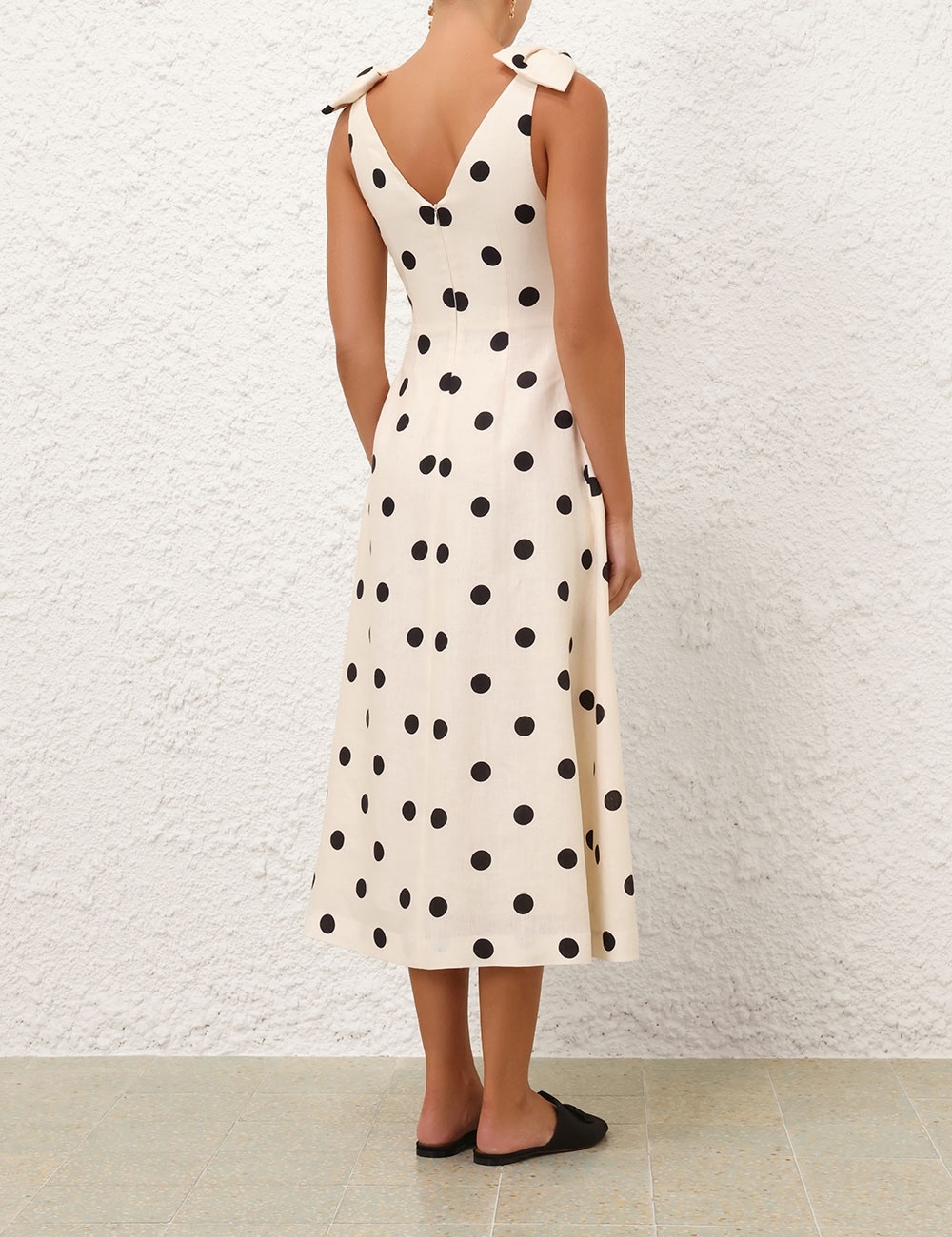 CRUSH V NECK MIDI DRESS - 4