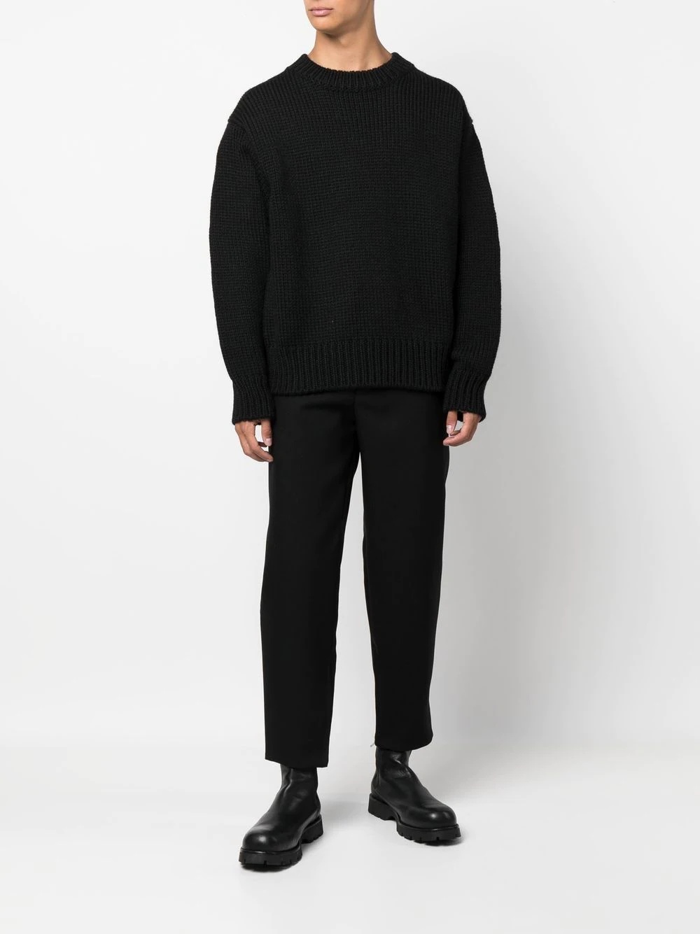 crew-neck wool-mohair jumper - 3