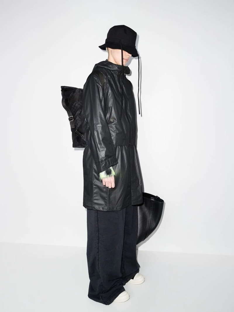 hooded midi raincoat 5