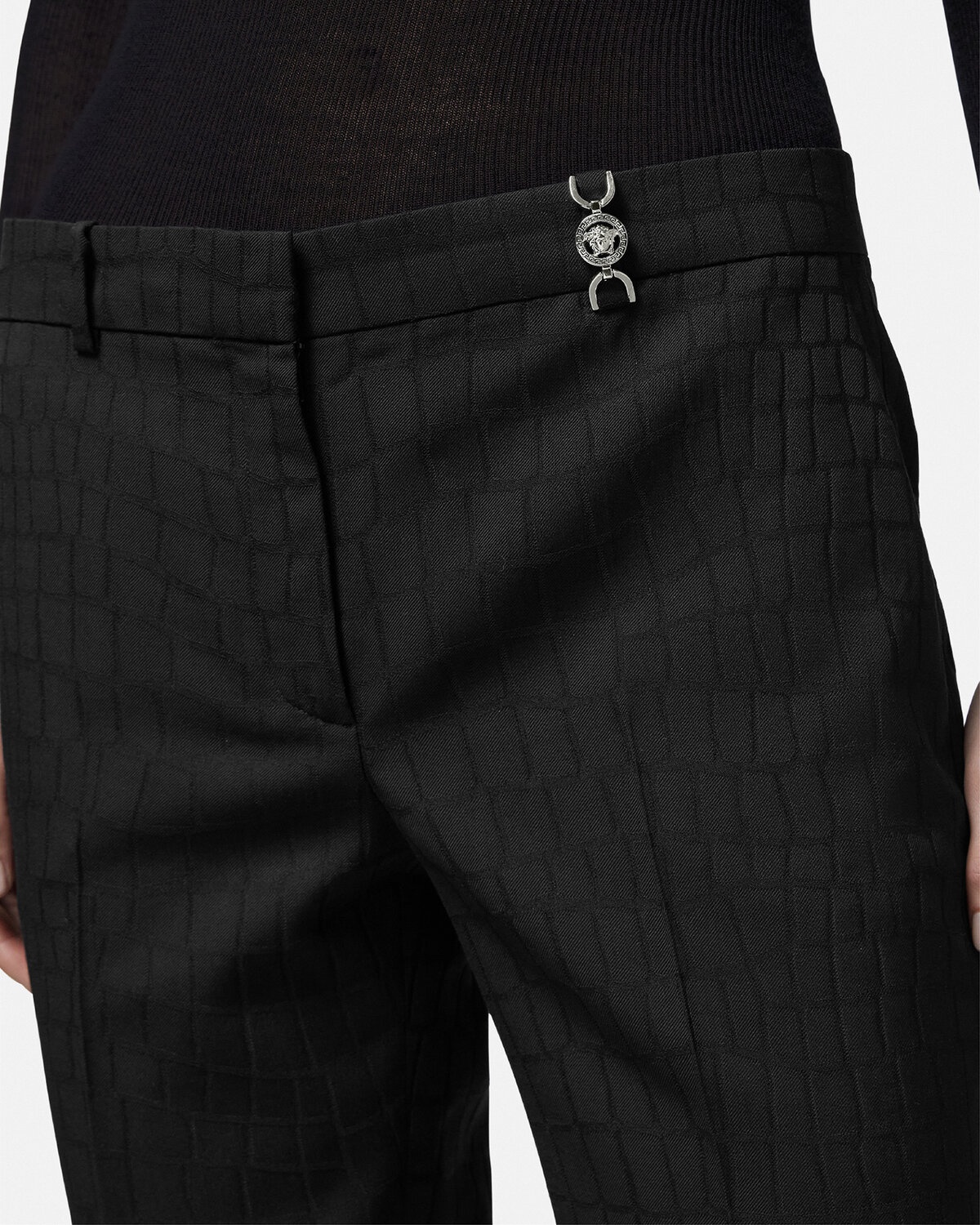 Medusa '95 Croc-Jacquard Pants - 5