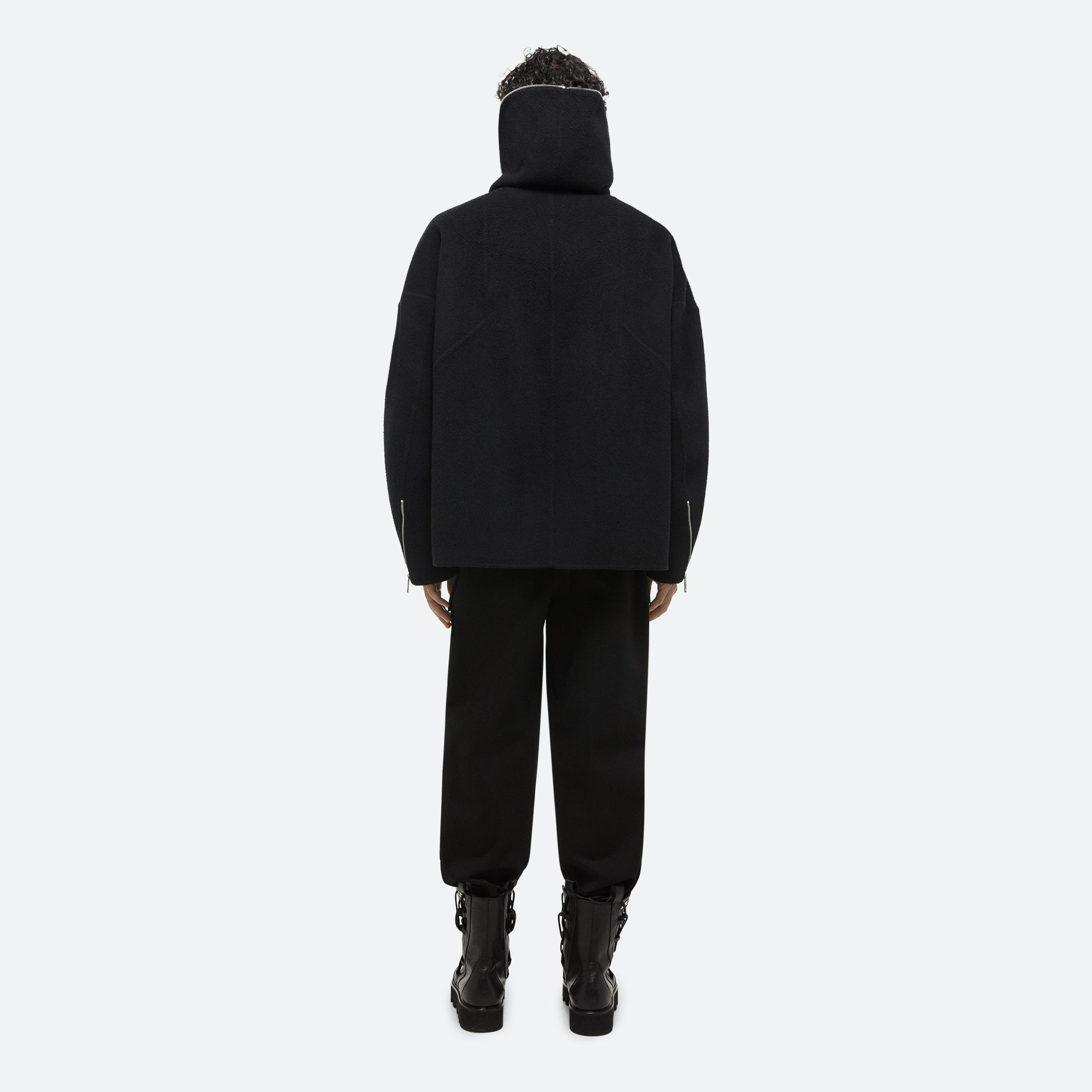 DOUBLE-FACED COCOON ZIP-UP - 8