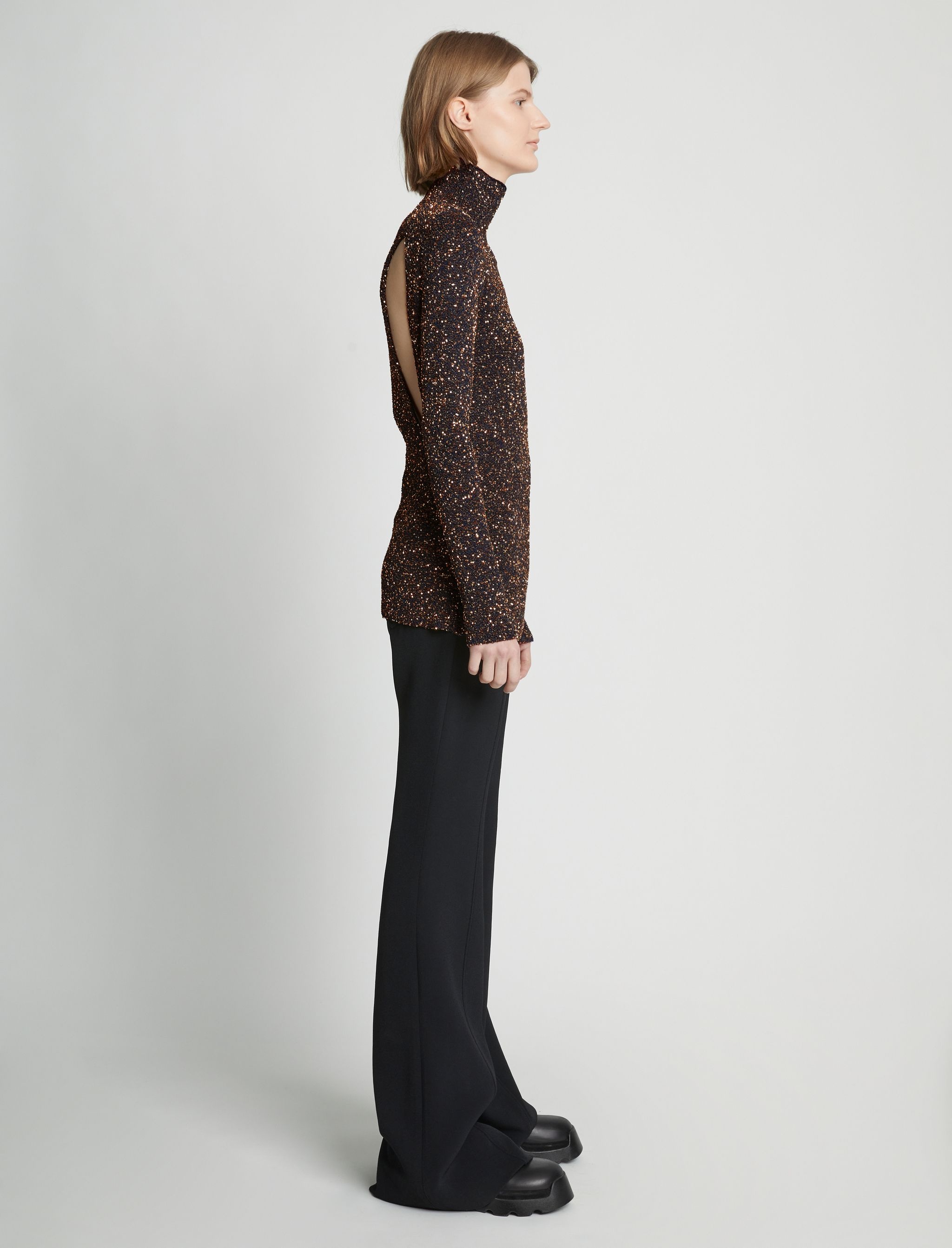 Sequin Knit Sweater - 4