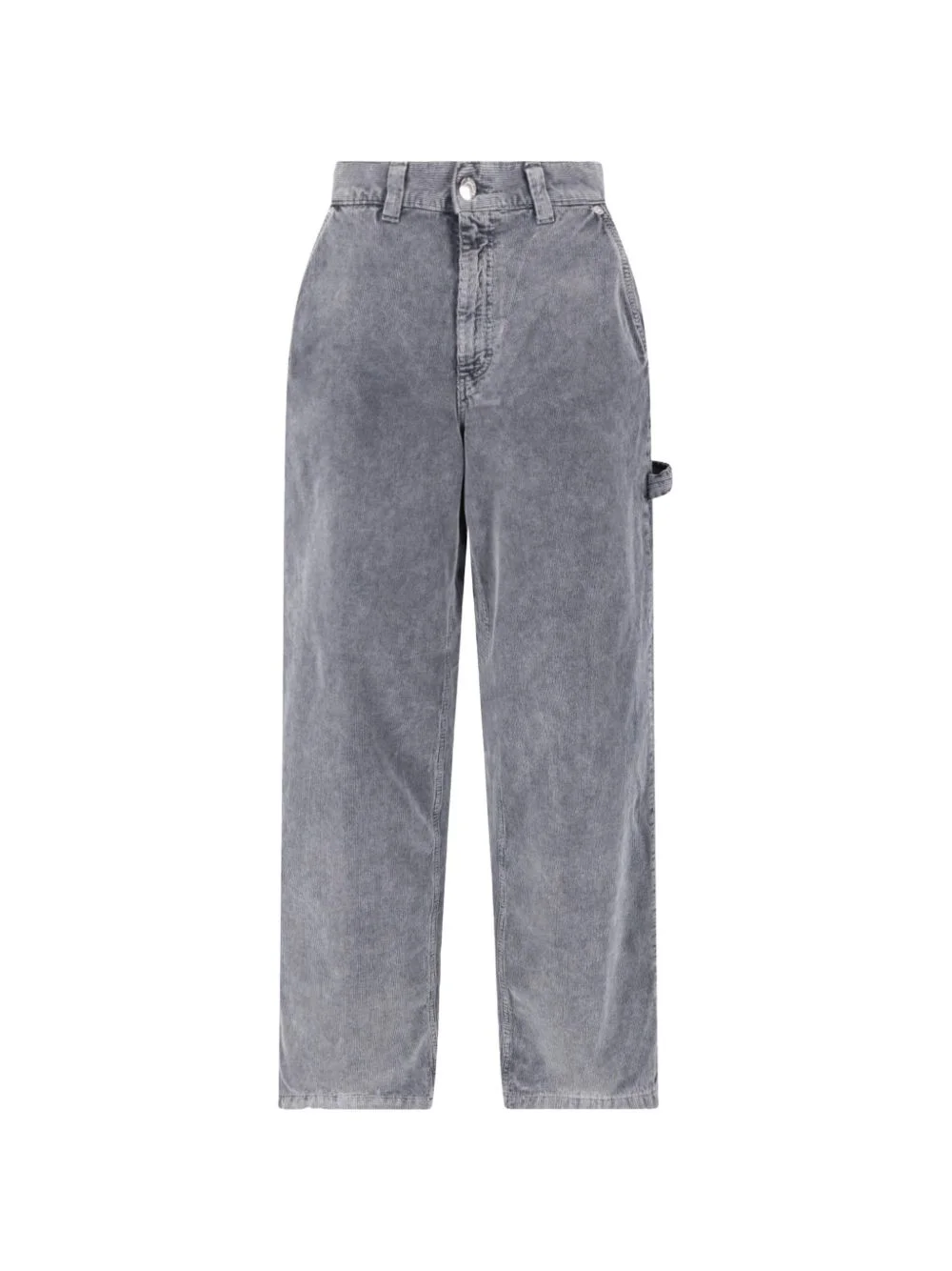 Sibilla Velvet Pier hammer-loop straight trousers - 1