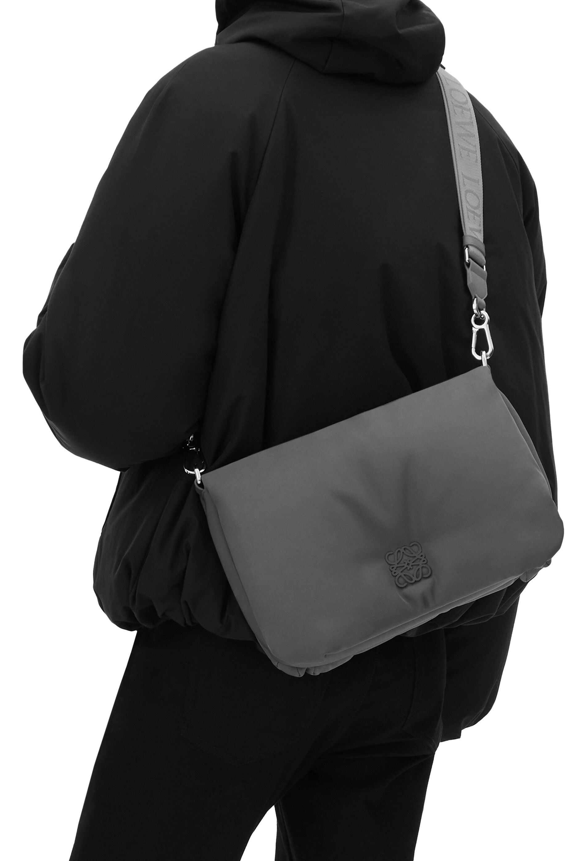 Puffer Goya Messenger in nylon and calfskin - 2