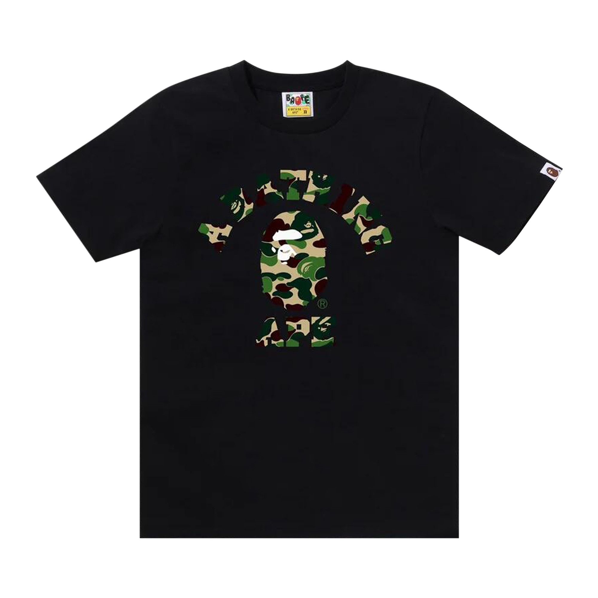 BAPE ABC Camo College Tee 'Black/Green' - 1