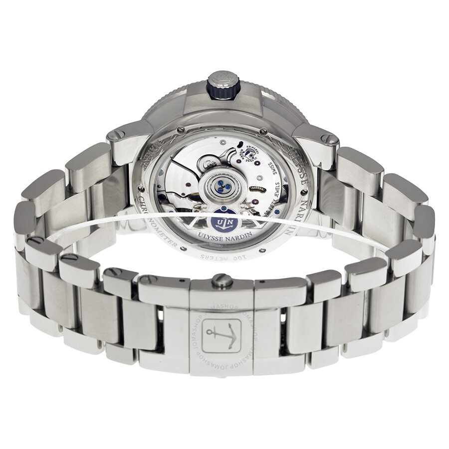 Ulysse Nardin Marine Chronometer White Dial Stainless Steel Men's Watch 1183-126-7M-40 - 3